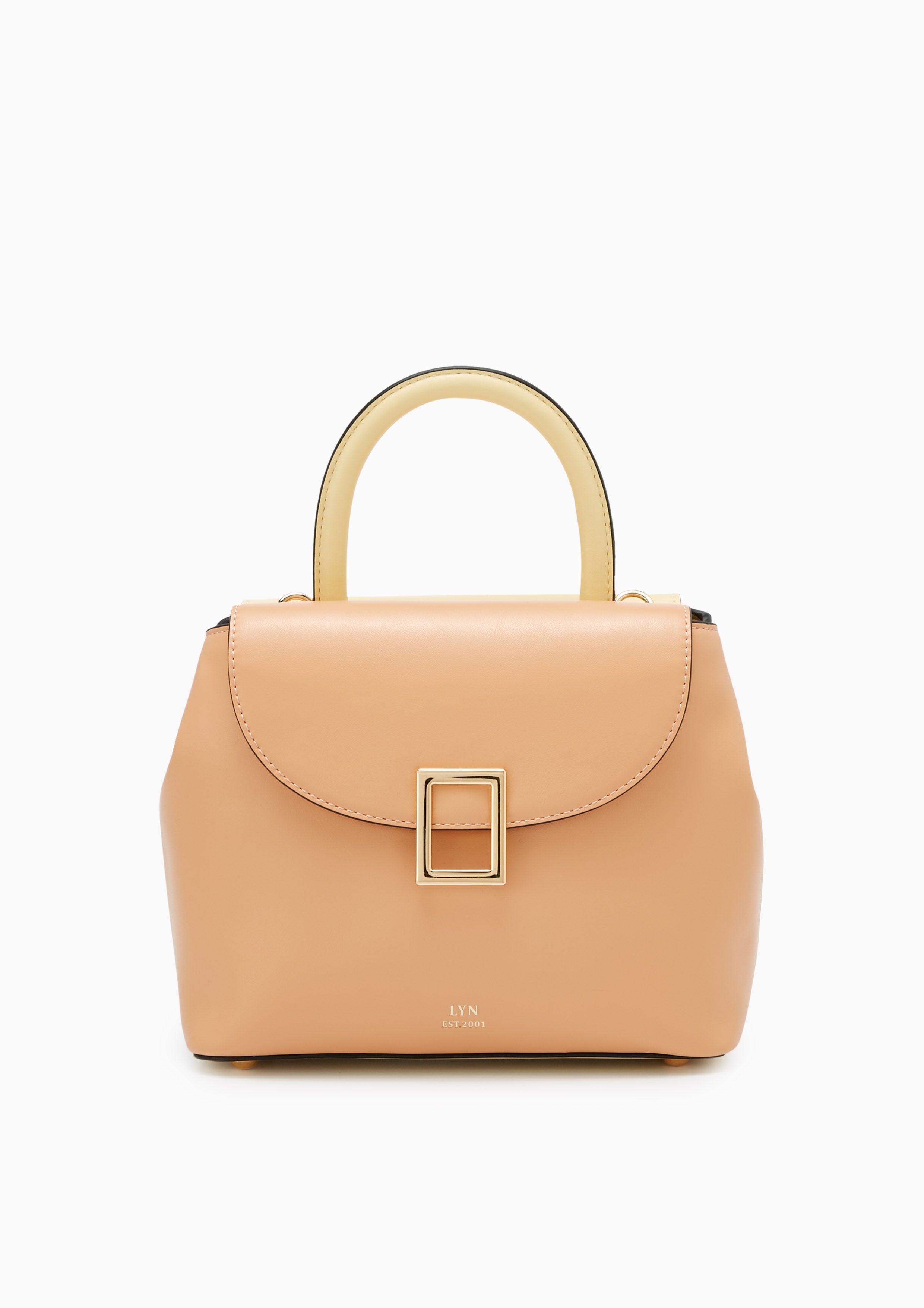 Devyn Top Handle Handbag - Orange Variation 2