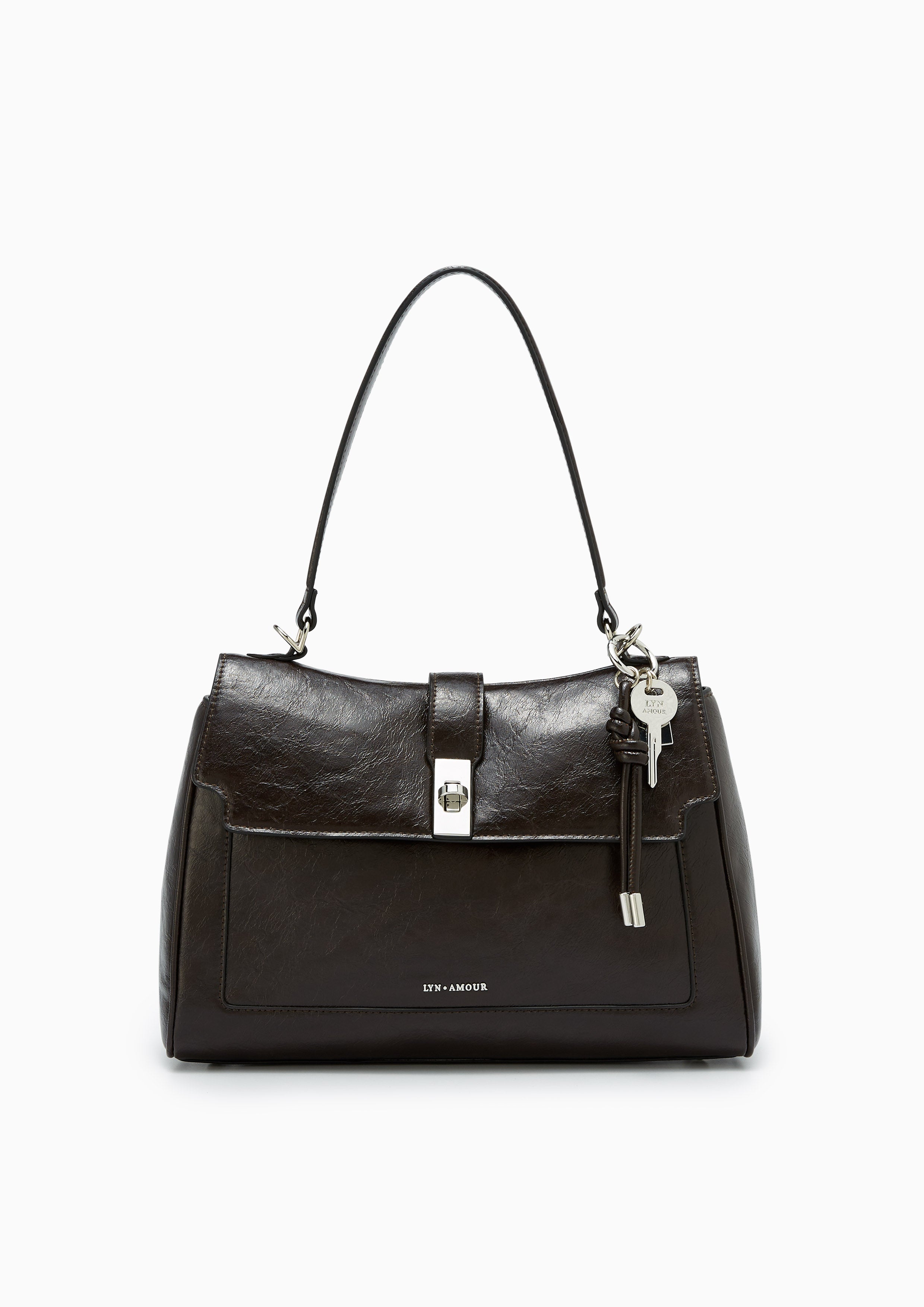 Cora L Shoulder Bag - Dark Brown