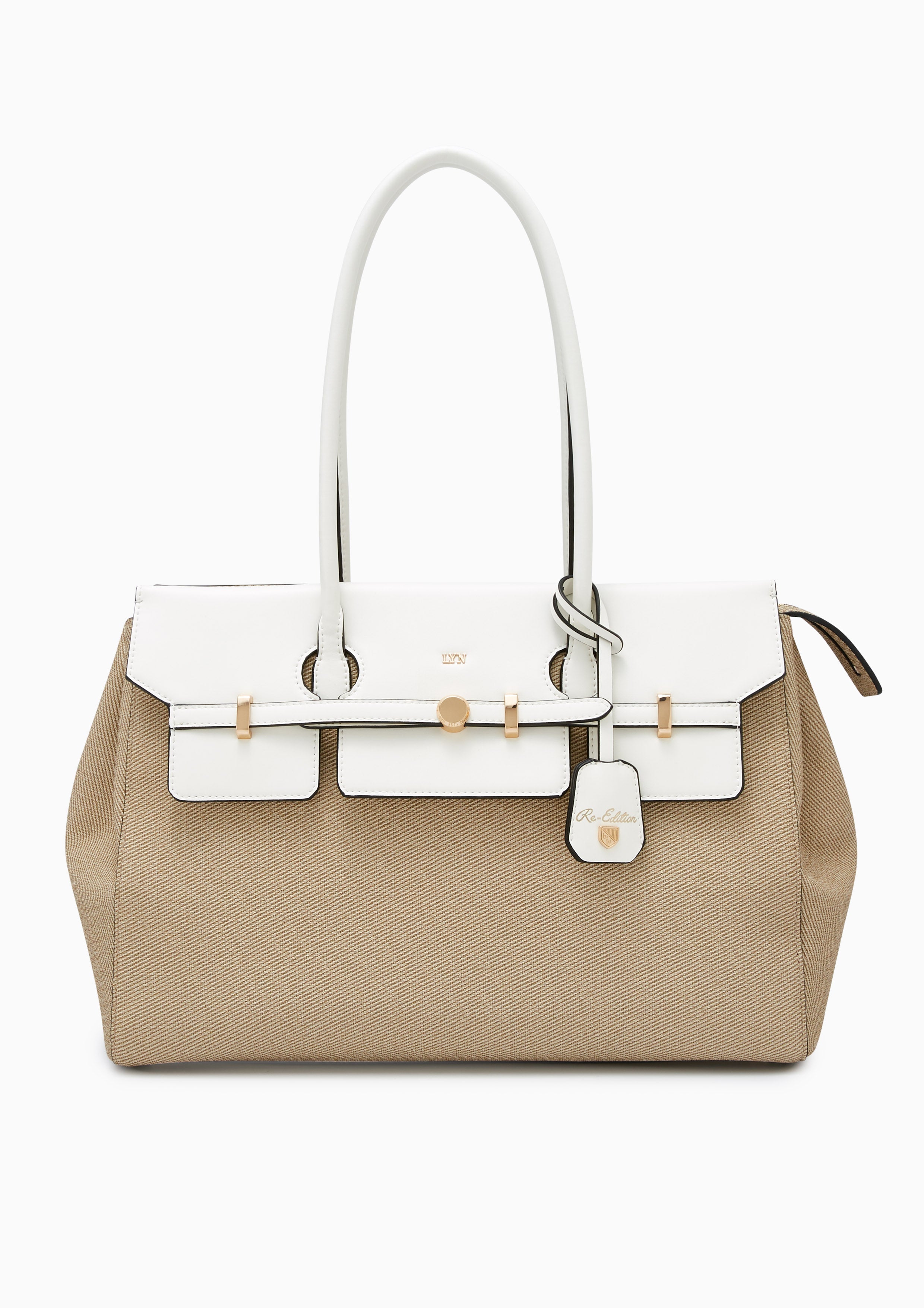 Andera  L Tote Bag - Beige