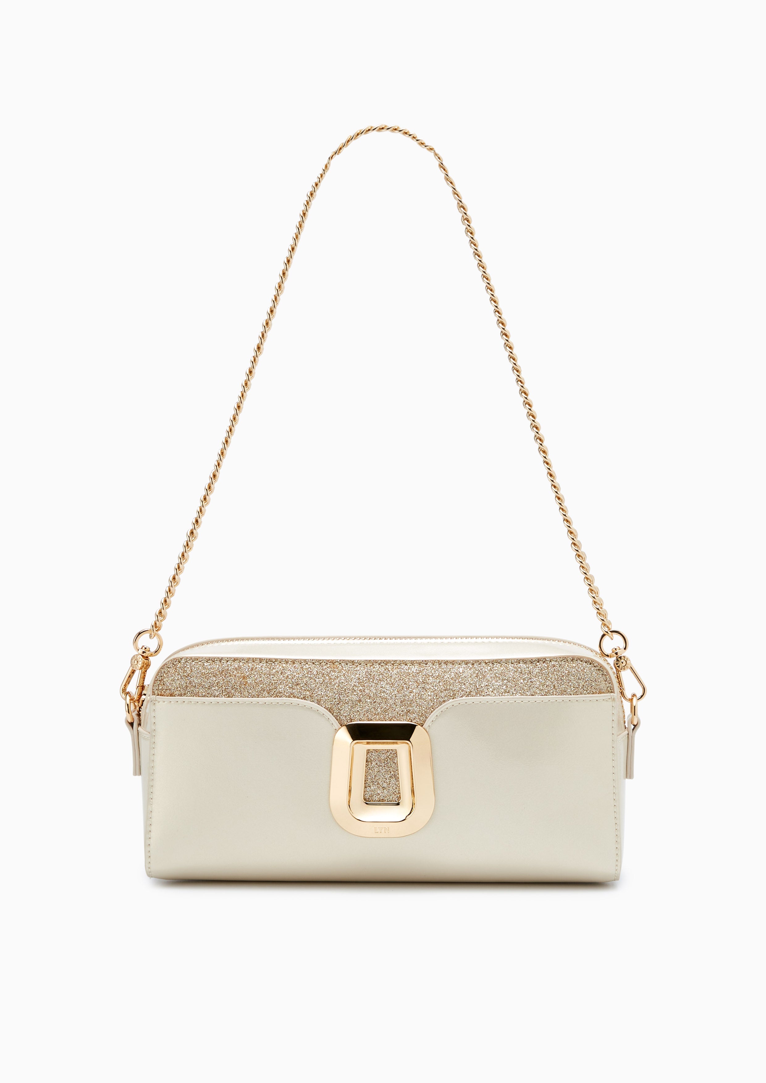 Diva Clutch Crossbody Bag - Light Beige