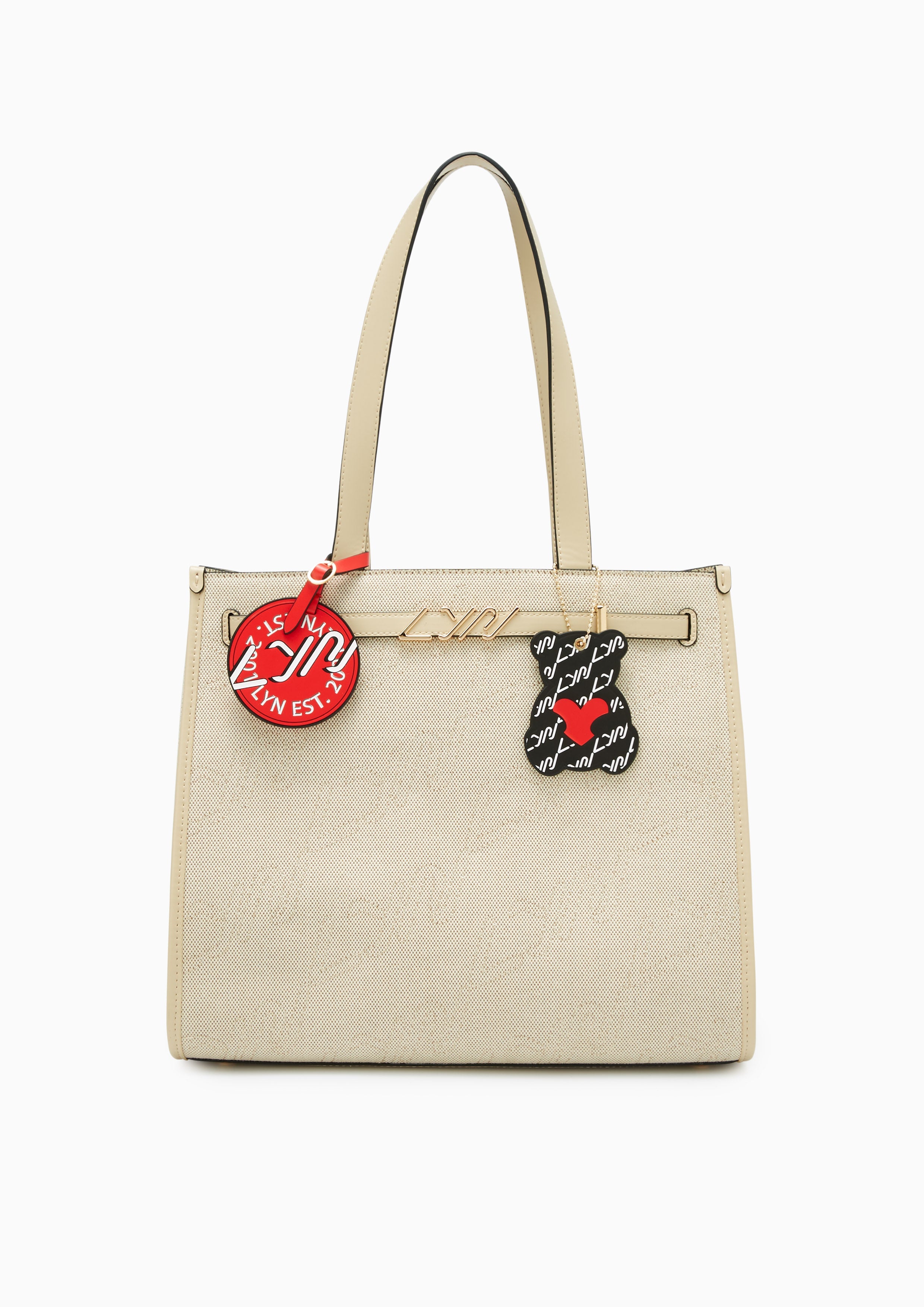 Glenny  Xl Tote Bag - Light Beige