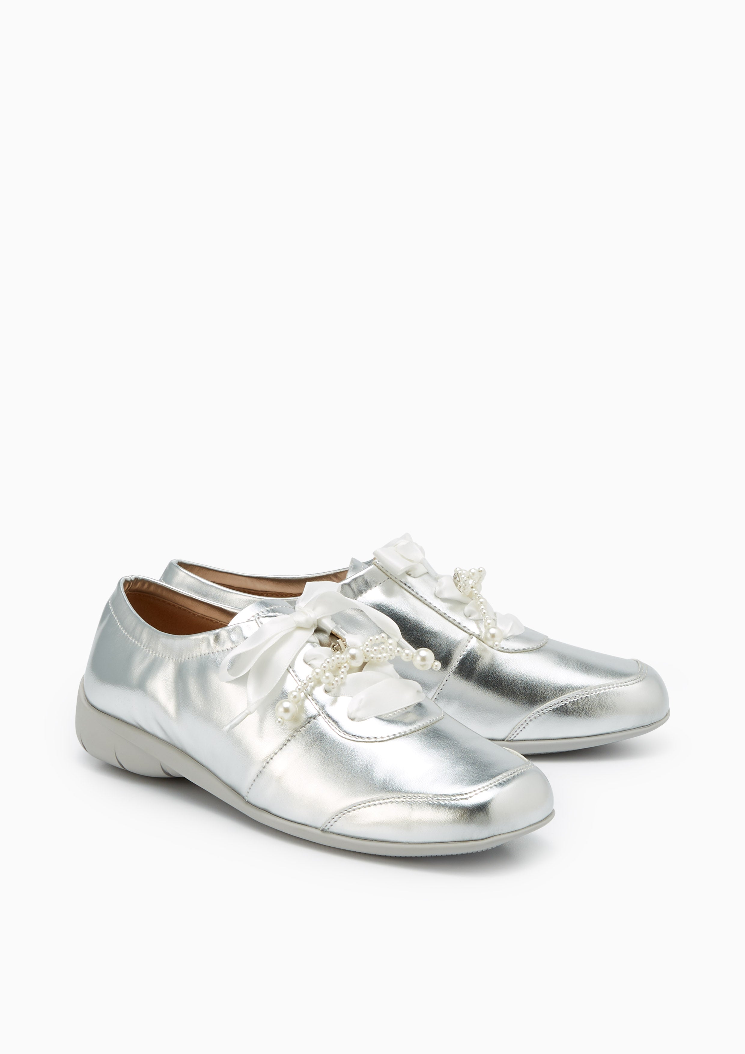 Blakely Flats And Sandals - Silver