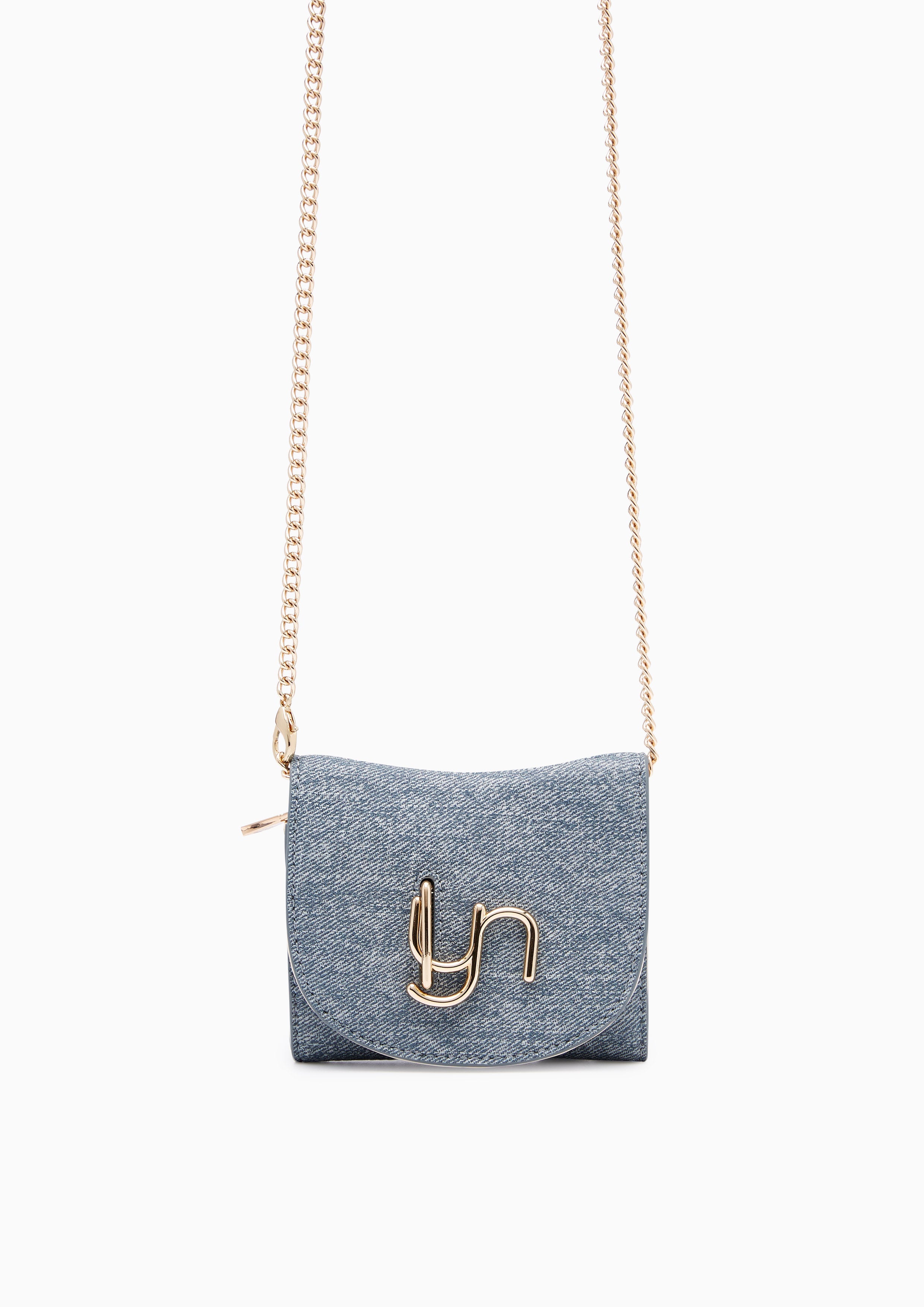 Horsy Short Wallet On Chain - Blue Variation 2