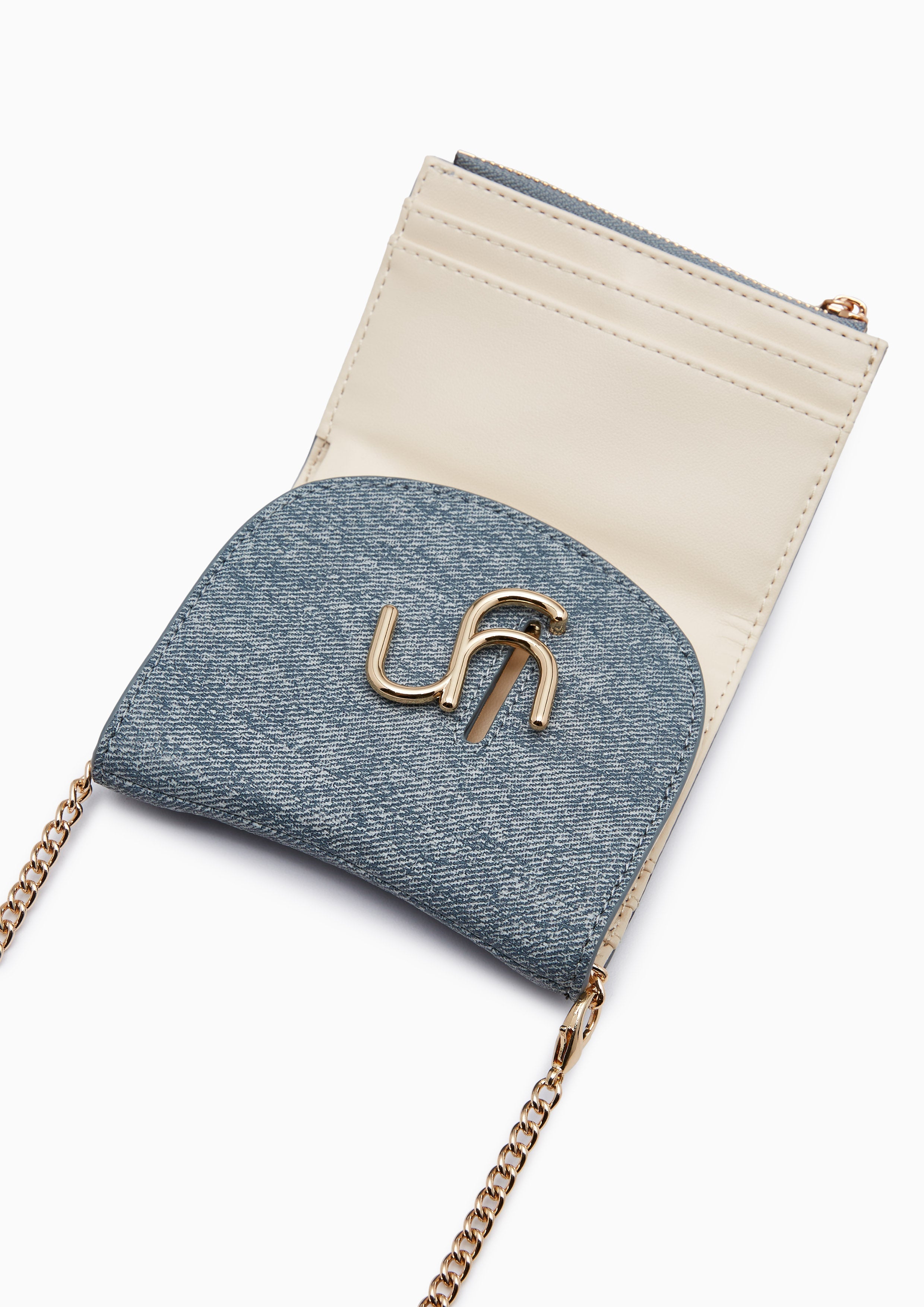 Horsy Short Wallet On Chain - Blue Variation 2