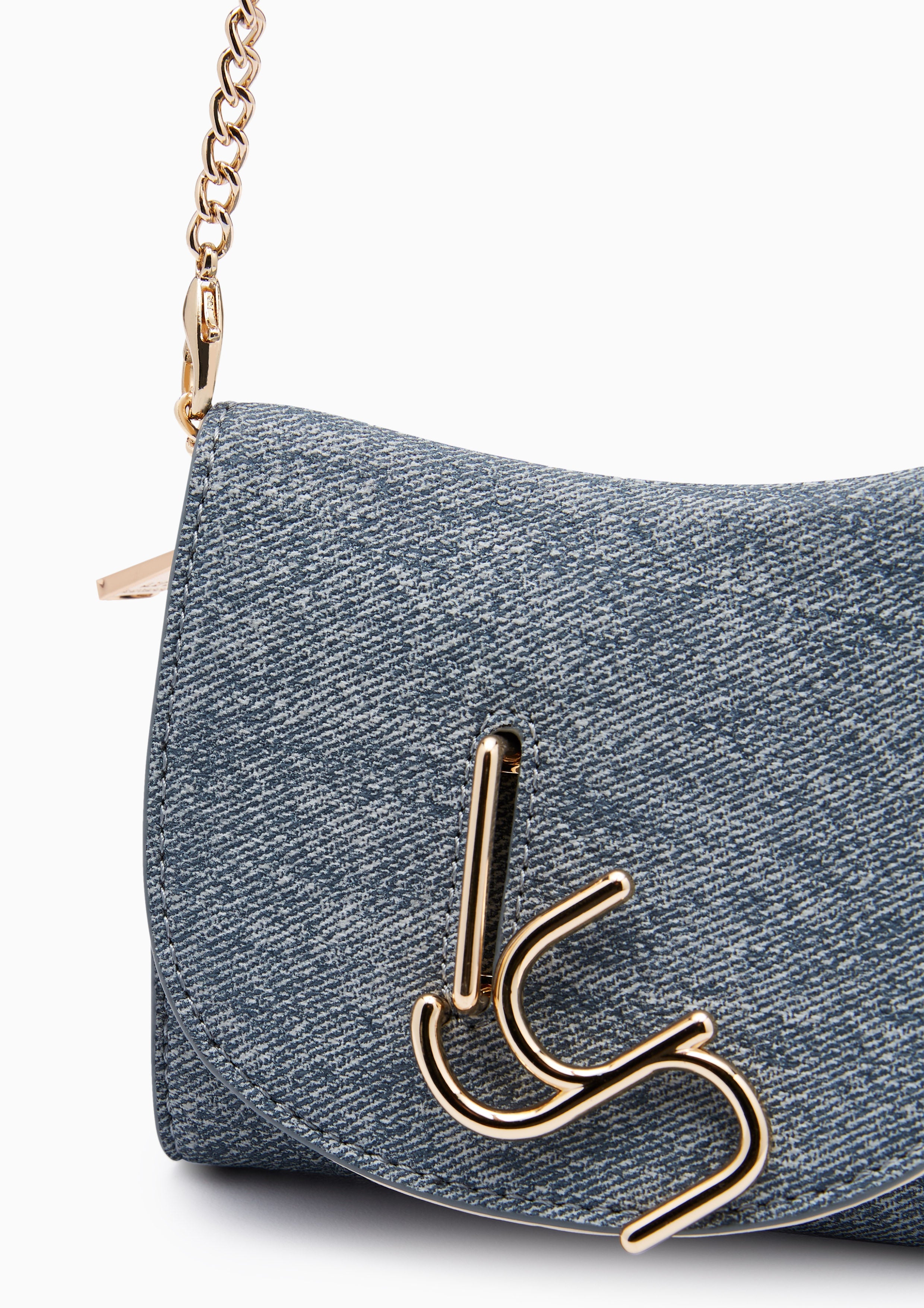 Horsy Short Wallet On Chain - Blue Variation 2