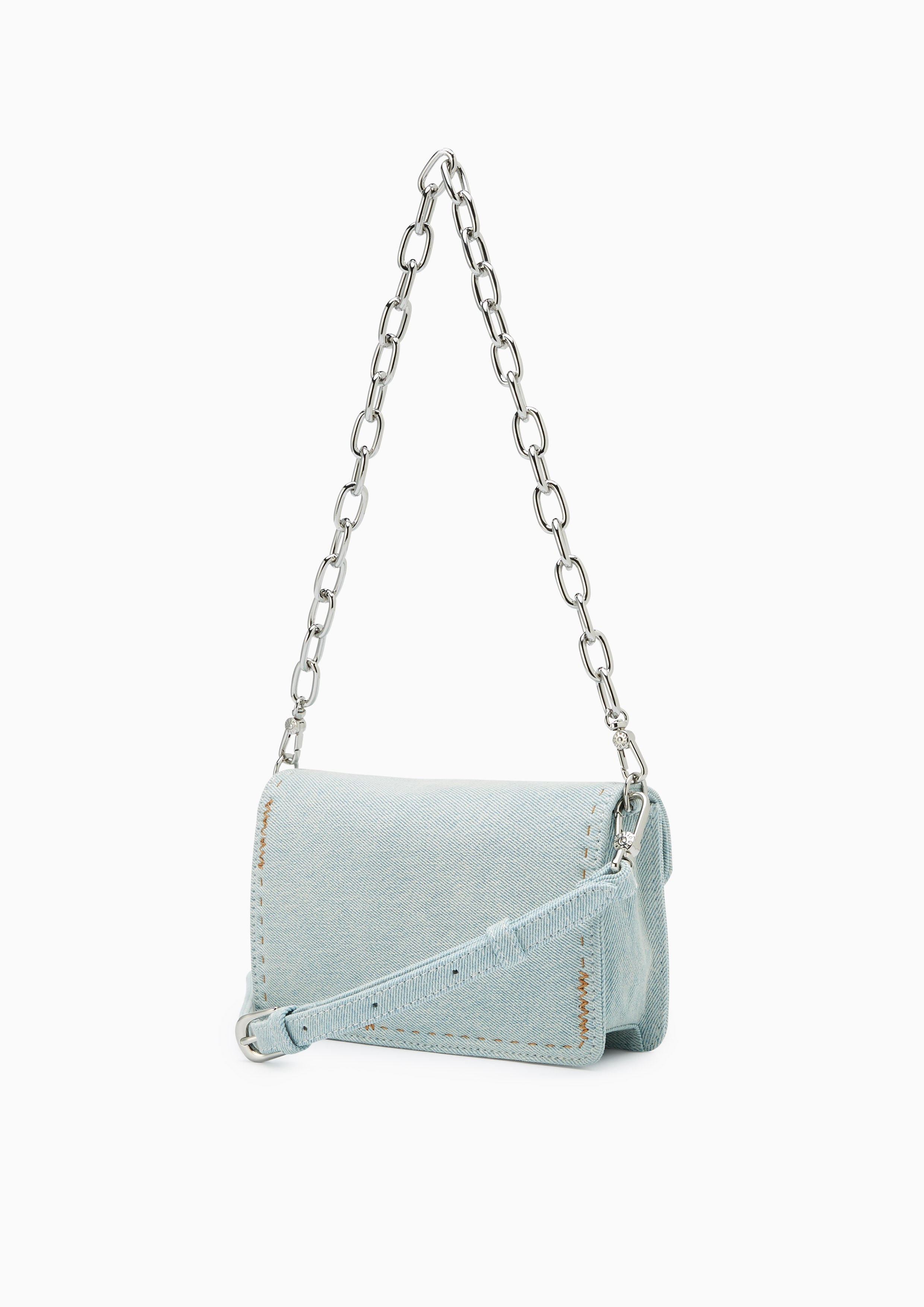 Re-Edit Stitched  Wallet On Chain - Light Blue