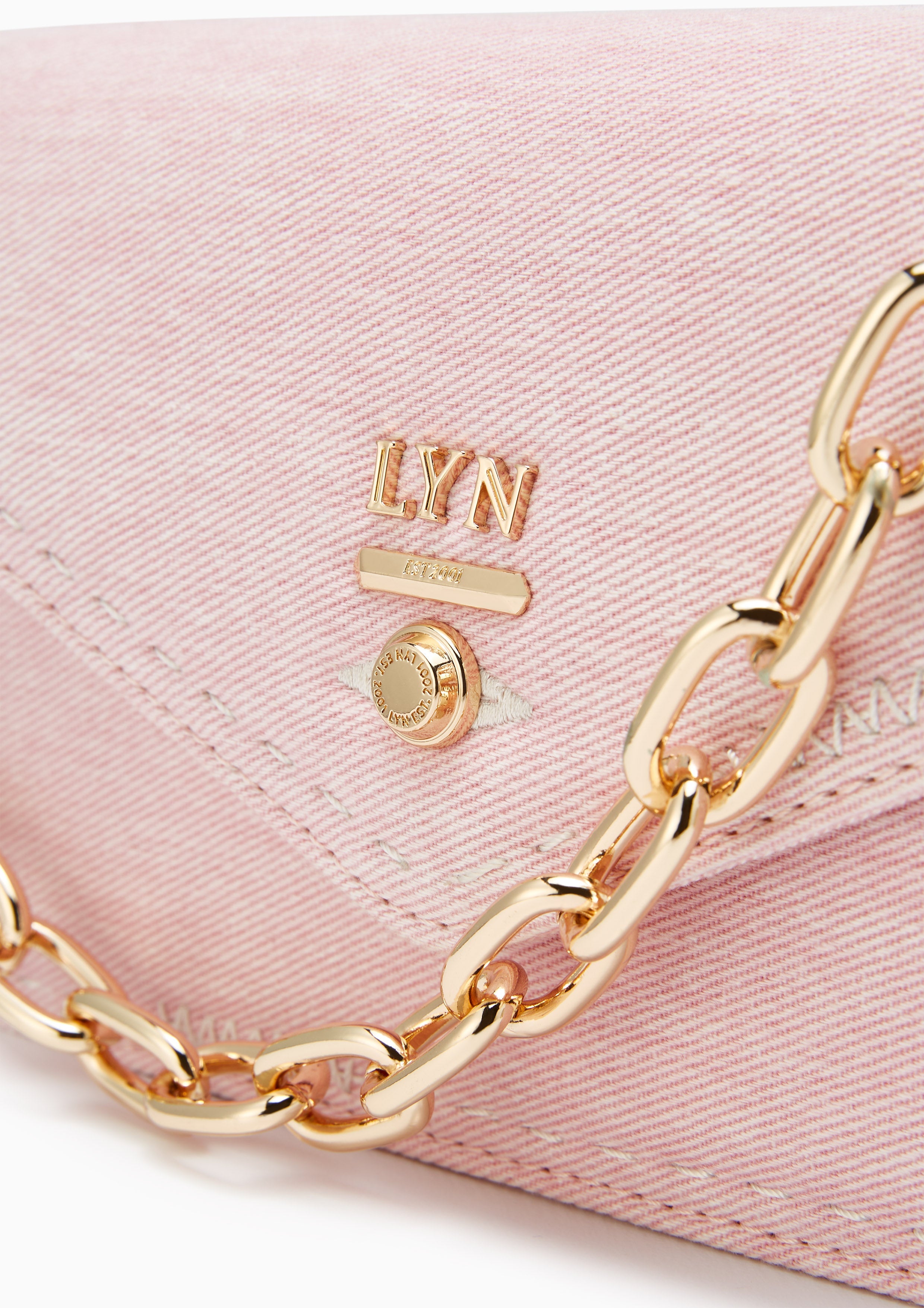 Re-Edit Stitched  Wallet On Chain - Light Pink