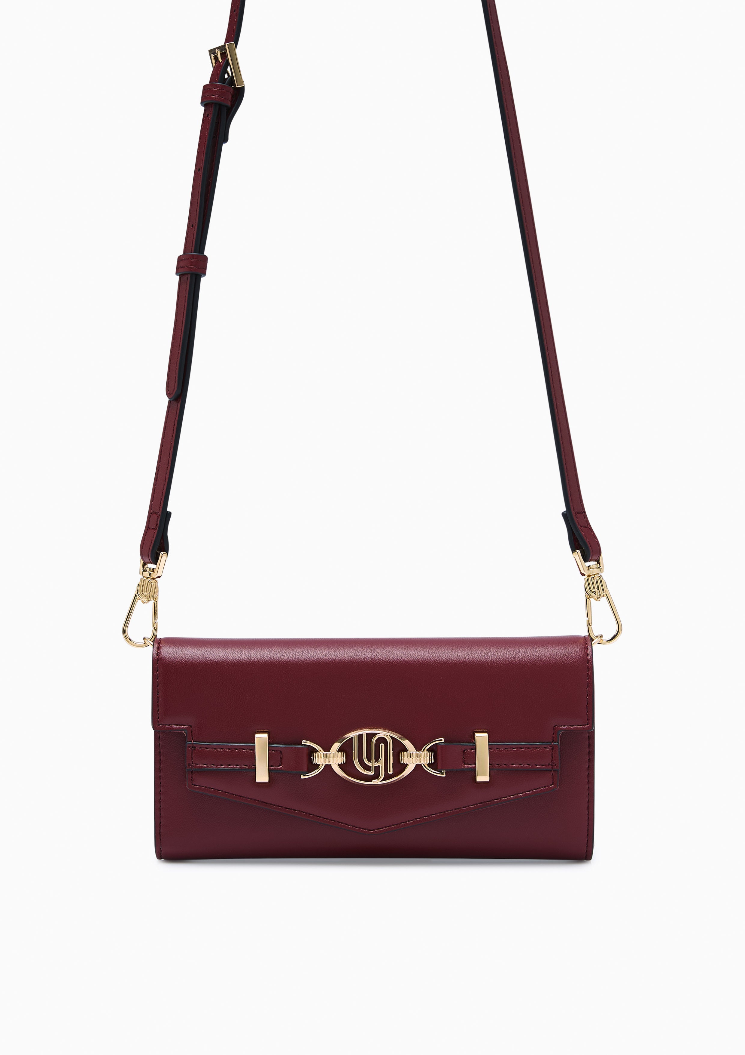 Madison Infinite Long  Wallet On Chain - Dark Red