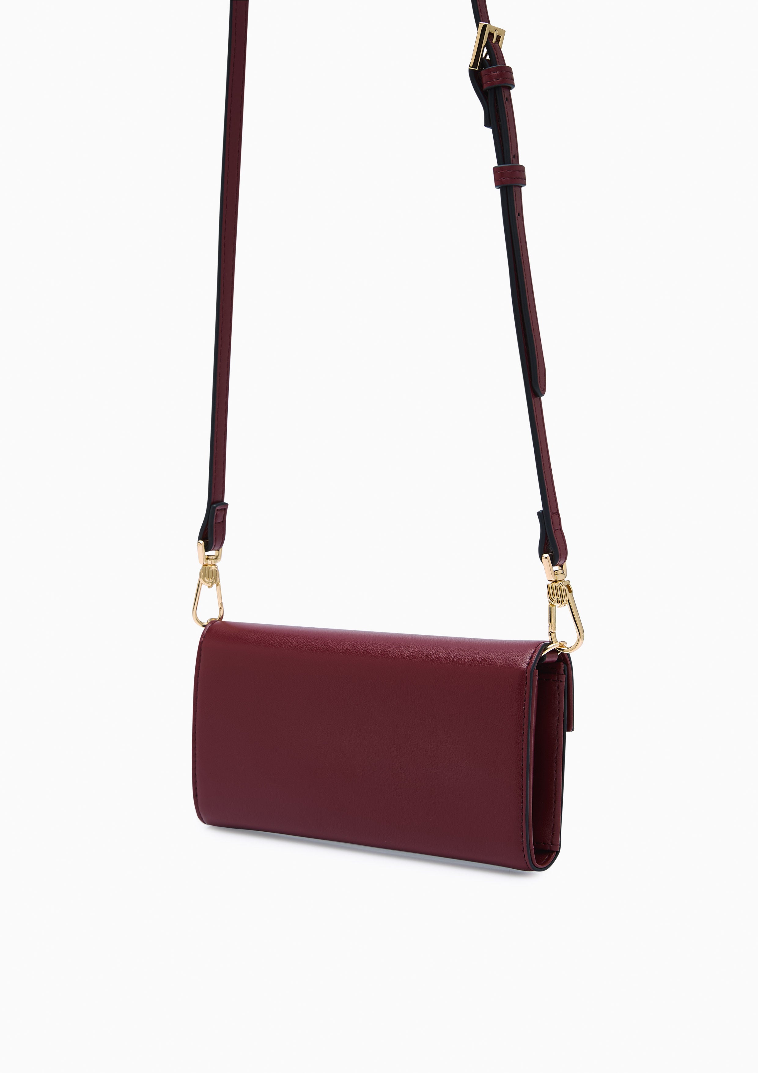 Madison Infinite Long  Wallet On Chain - Dark Red