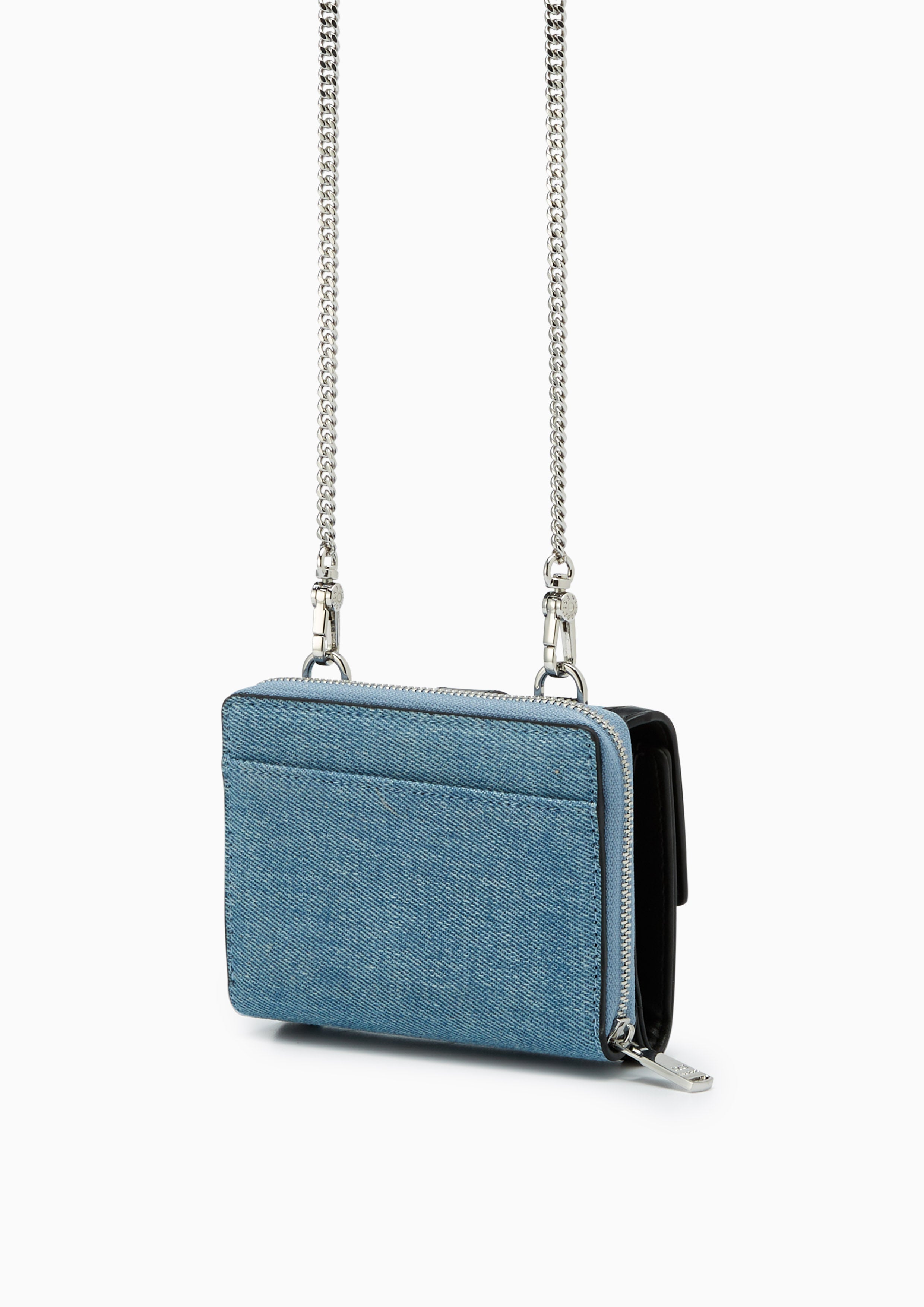 Mila Short Wallet On Chain - Blue Variation 2