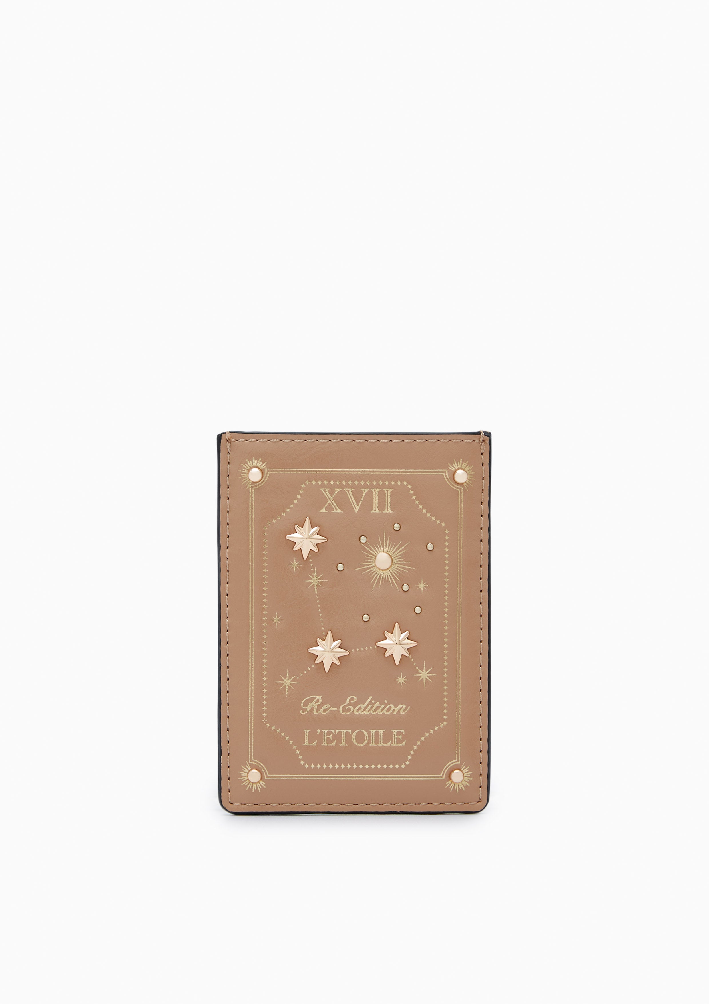 Astor Card Holder Wallet - Beige