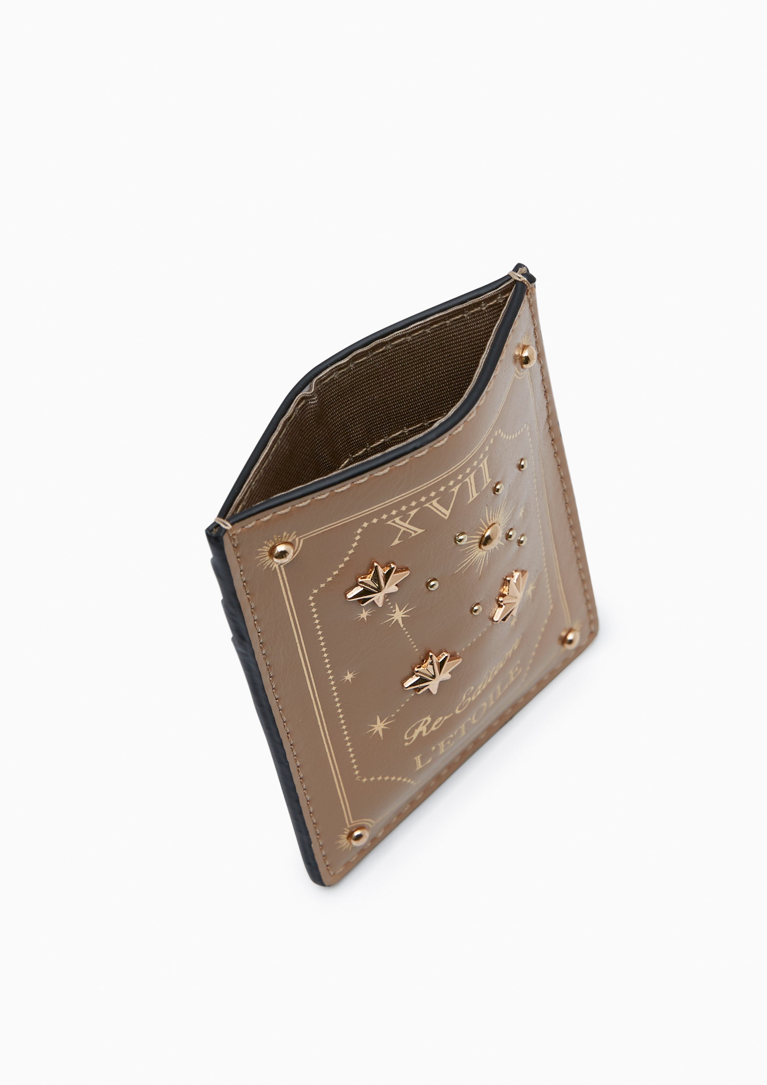 Astor Card Holder Wallet - Beige