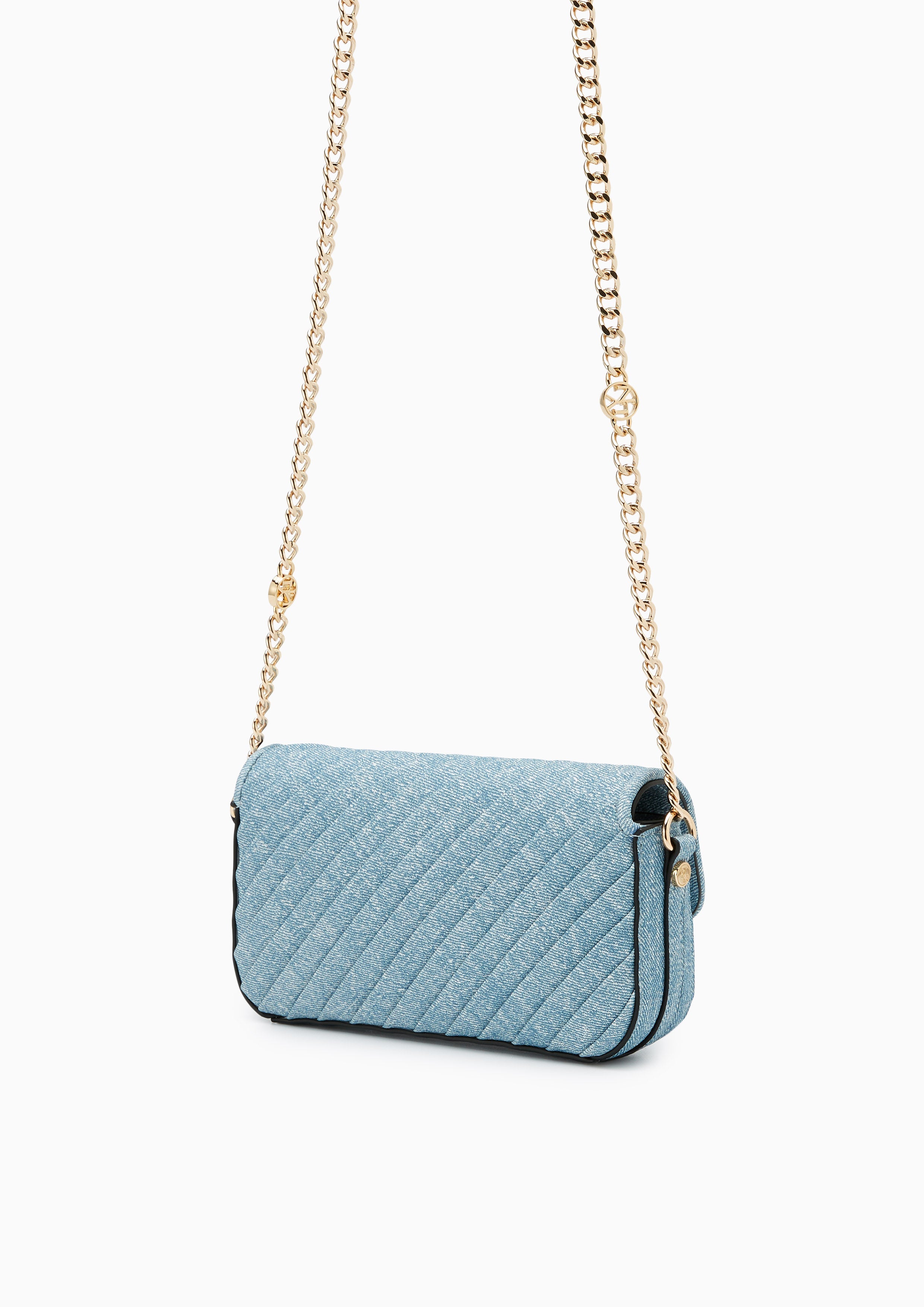 Pleat Rexha Phone Holder Wallet On Chain - Blue Variation 2