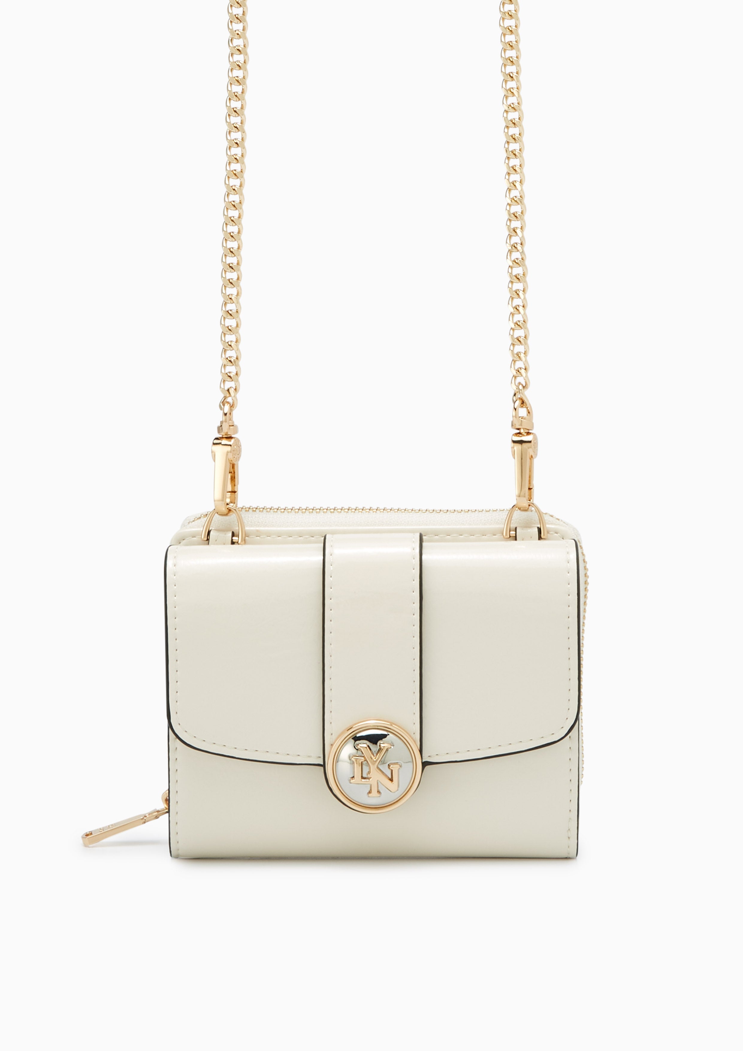Venus Short Wallet On Chain - Ivory