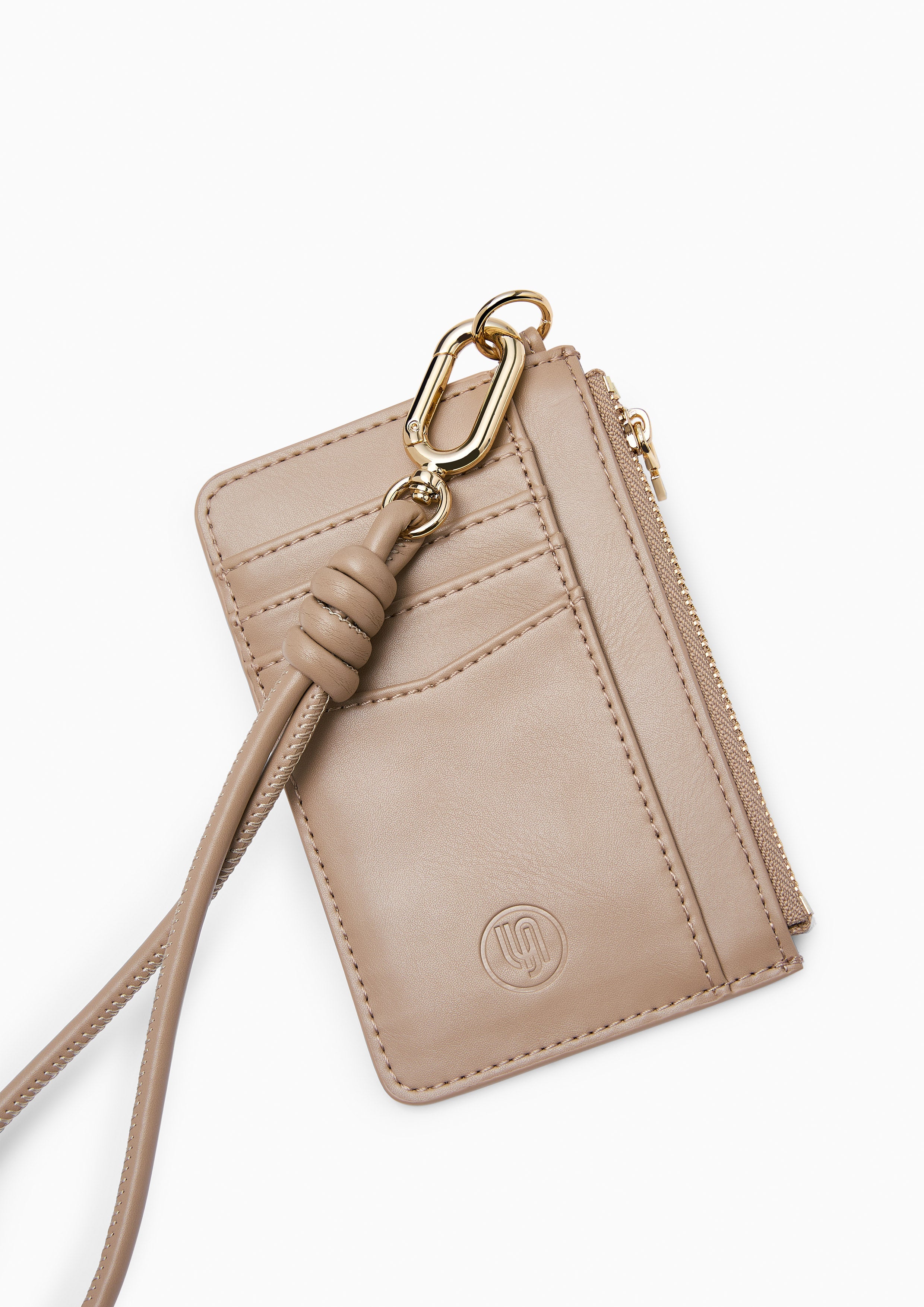 Pillow Card Holder Wallet - Light Brown