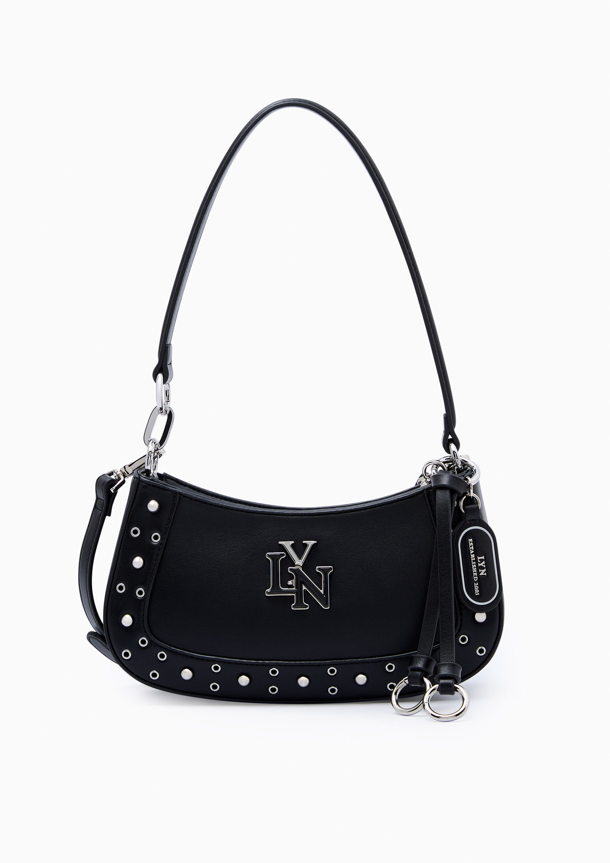 Brighton Rita Stud Shoulder Bag - Black
