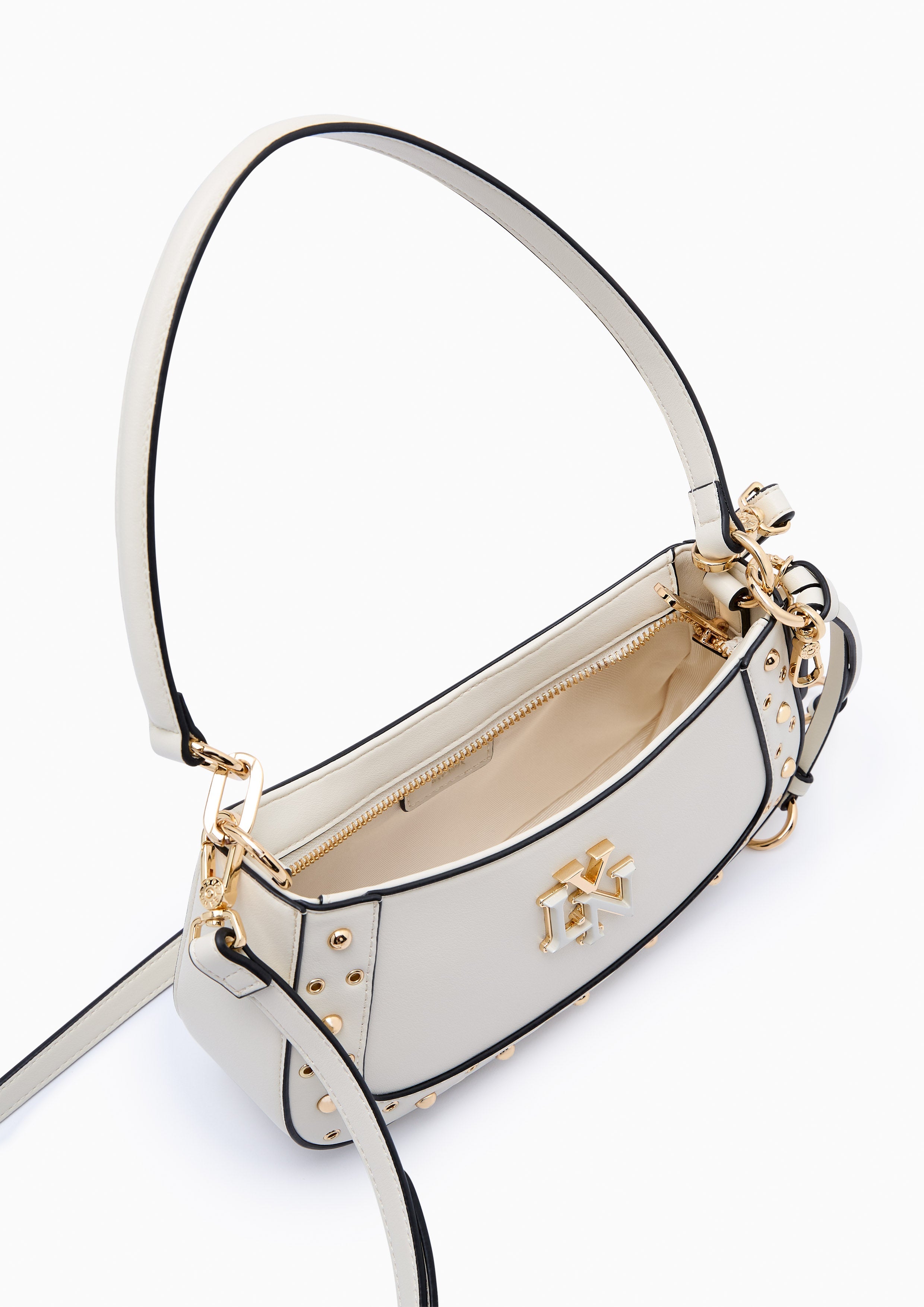 Brighton Rita Stud Shoulder Bag - Ivory