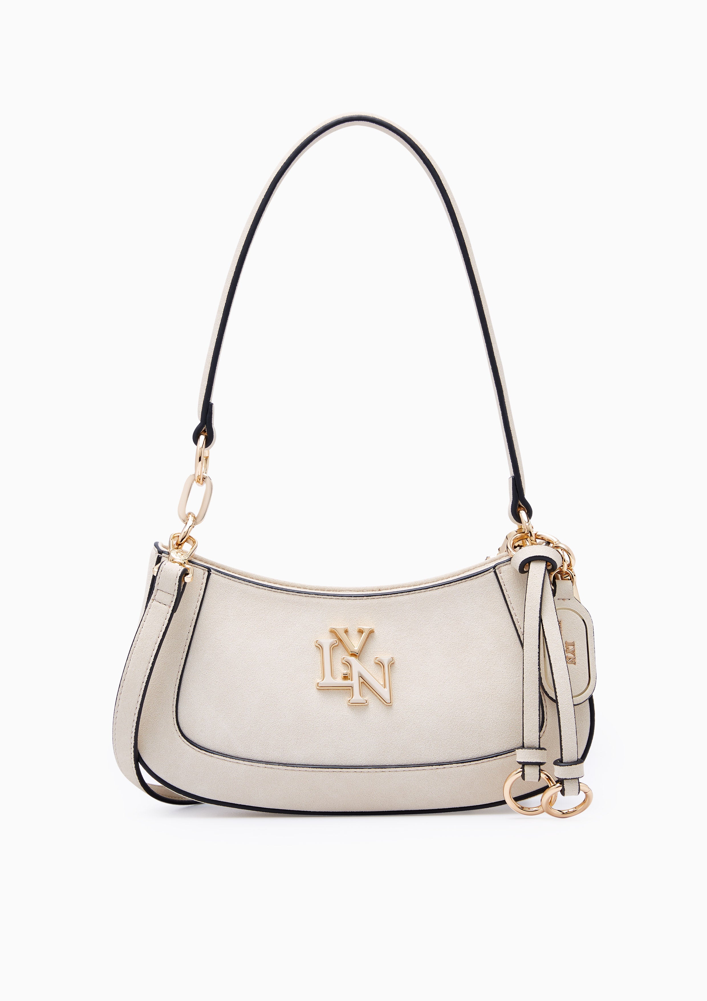 New Gastonia Rita Suede Shoulder Bag - Light Beige
