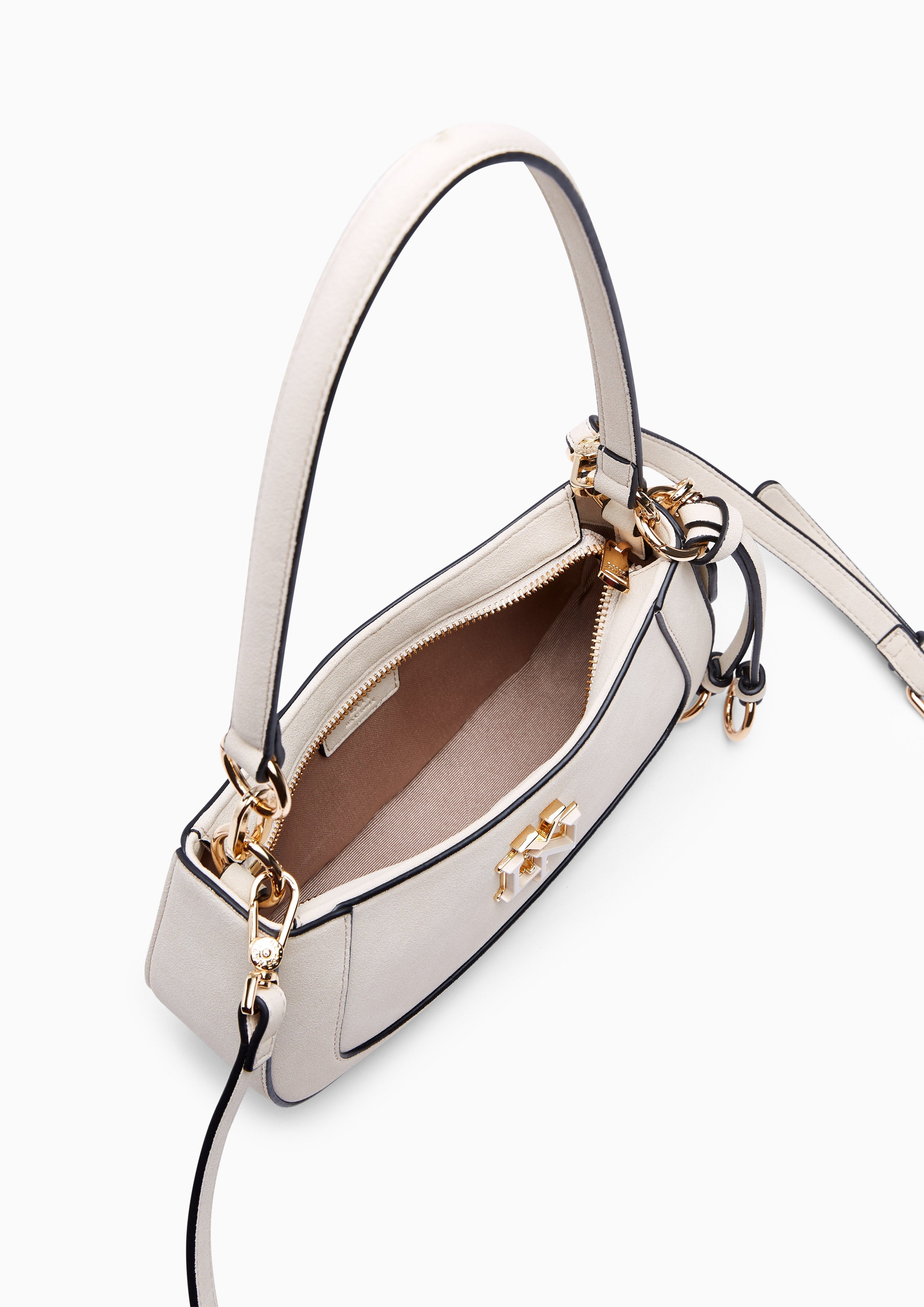 New Gastonia Rita Suede Shoulder Bag - Light Beige