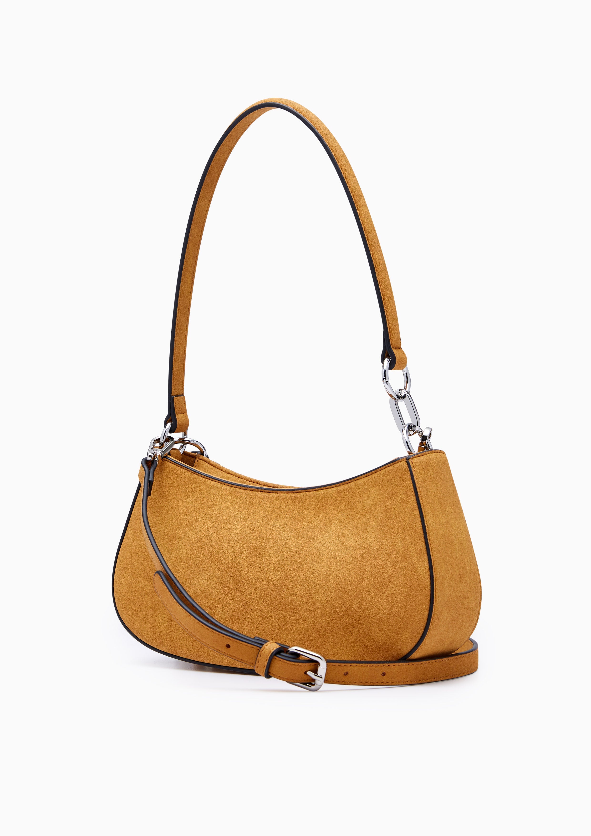 New Gastonia Rita Suede Shoulder Bag - Brown