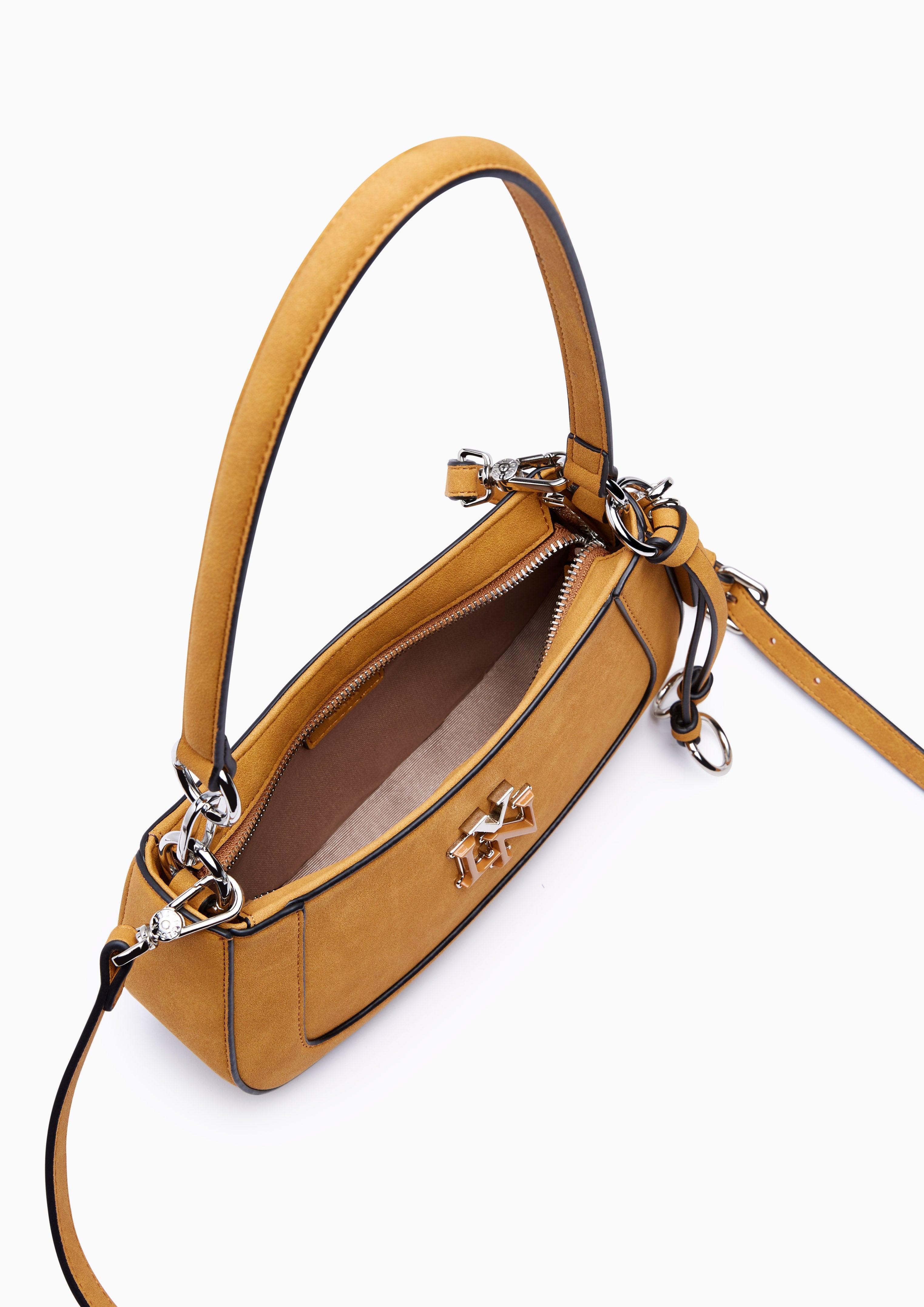 New Gastonia Rita Suede Shoulder Bag - Brown