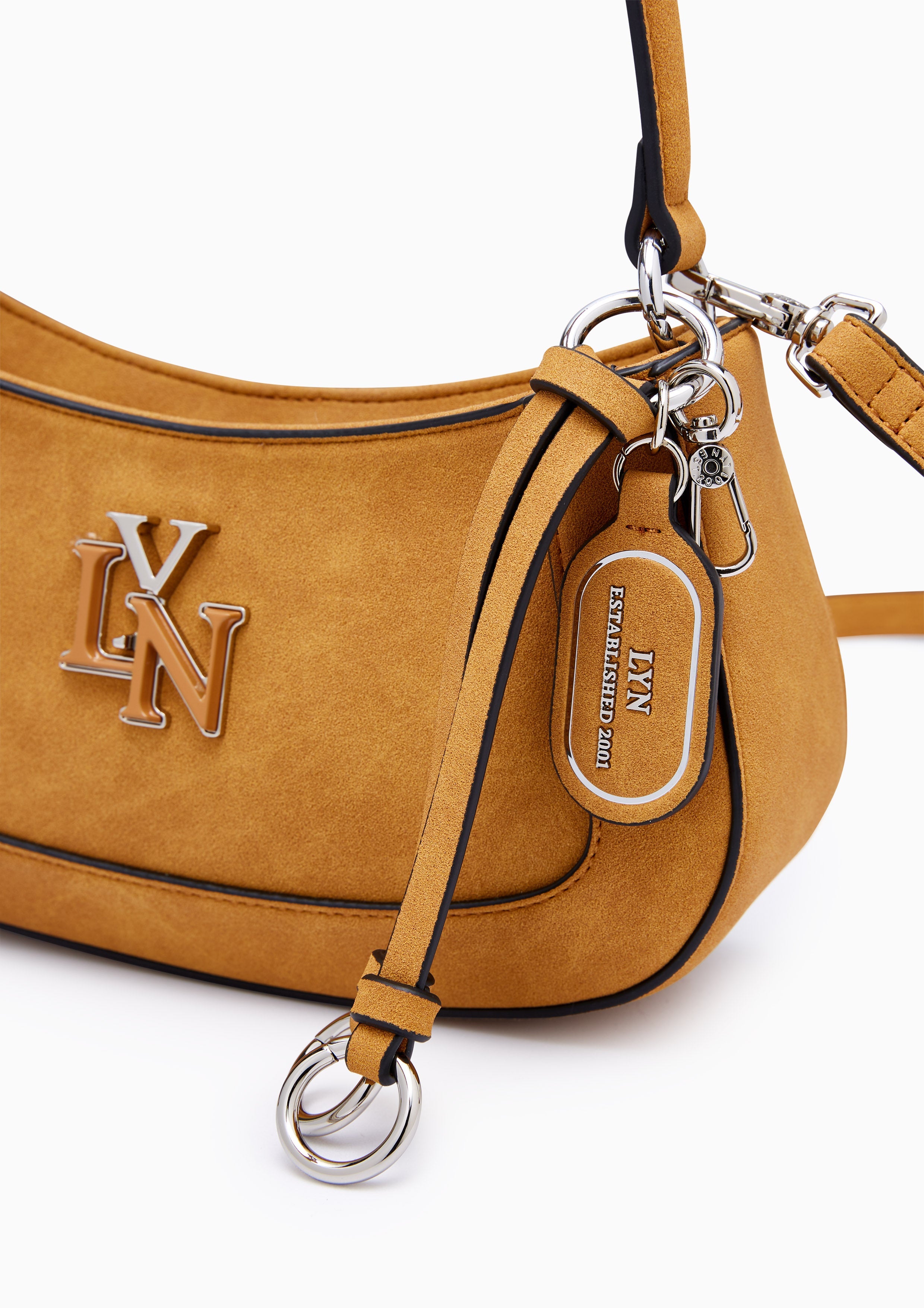 New Gastonia Rita Suede Shoulder Bag - Brown