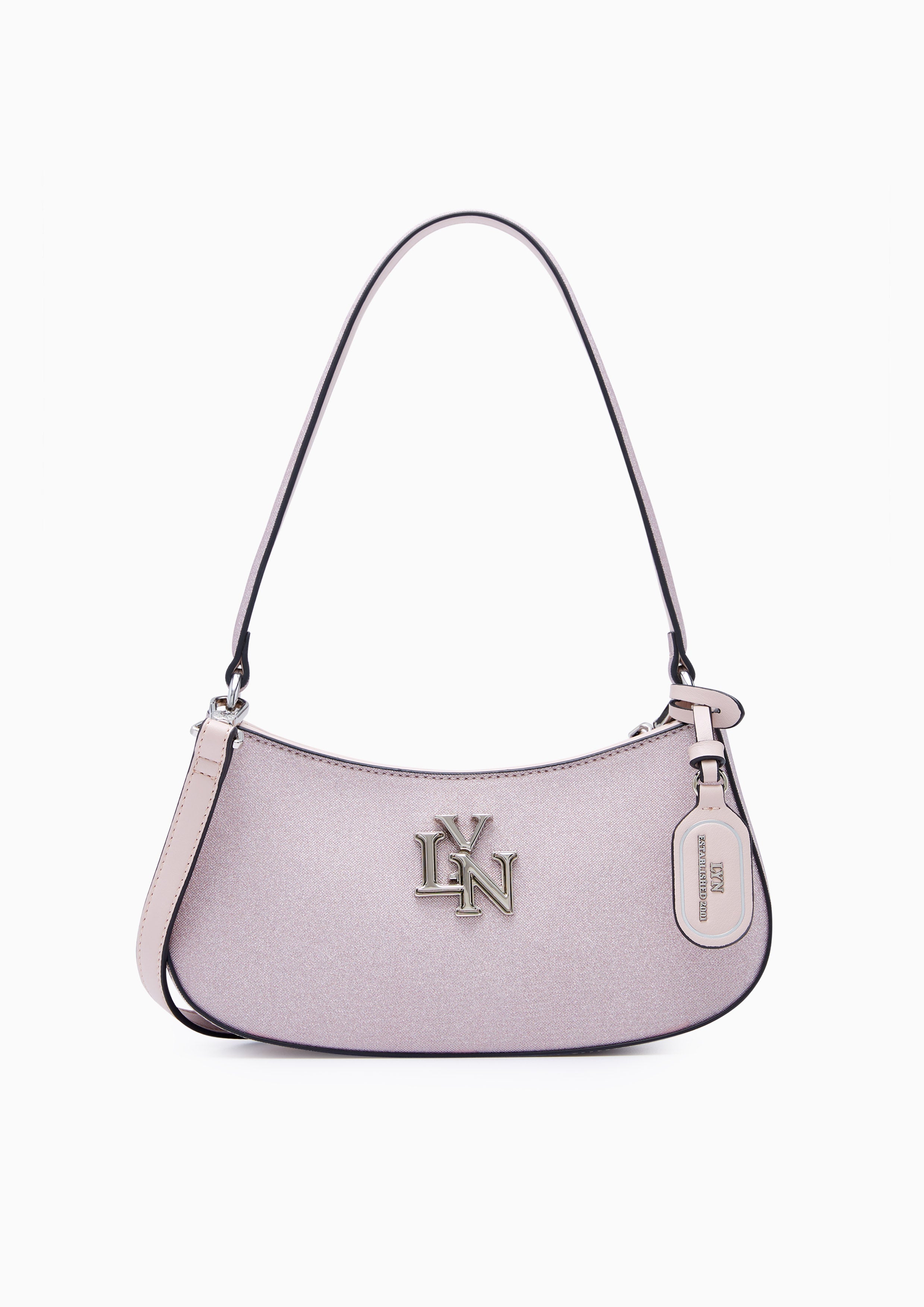 New Gastonia Rita Glitter Shoulder Bag - Light Glitter Pink