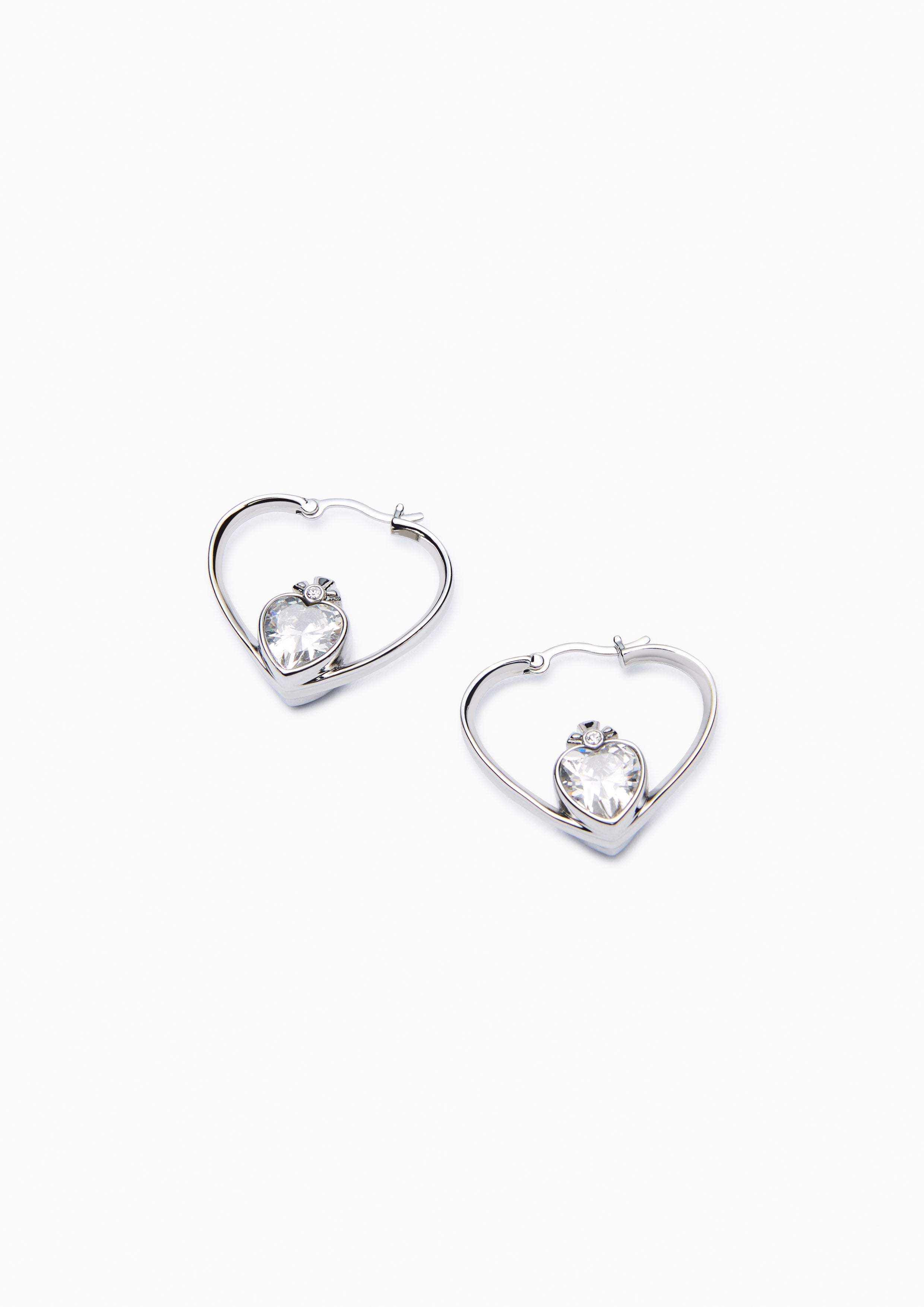 Heartqueenlove Earrings  - Silver