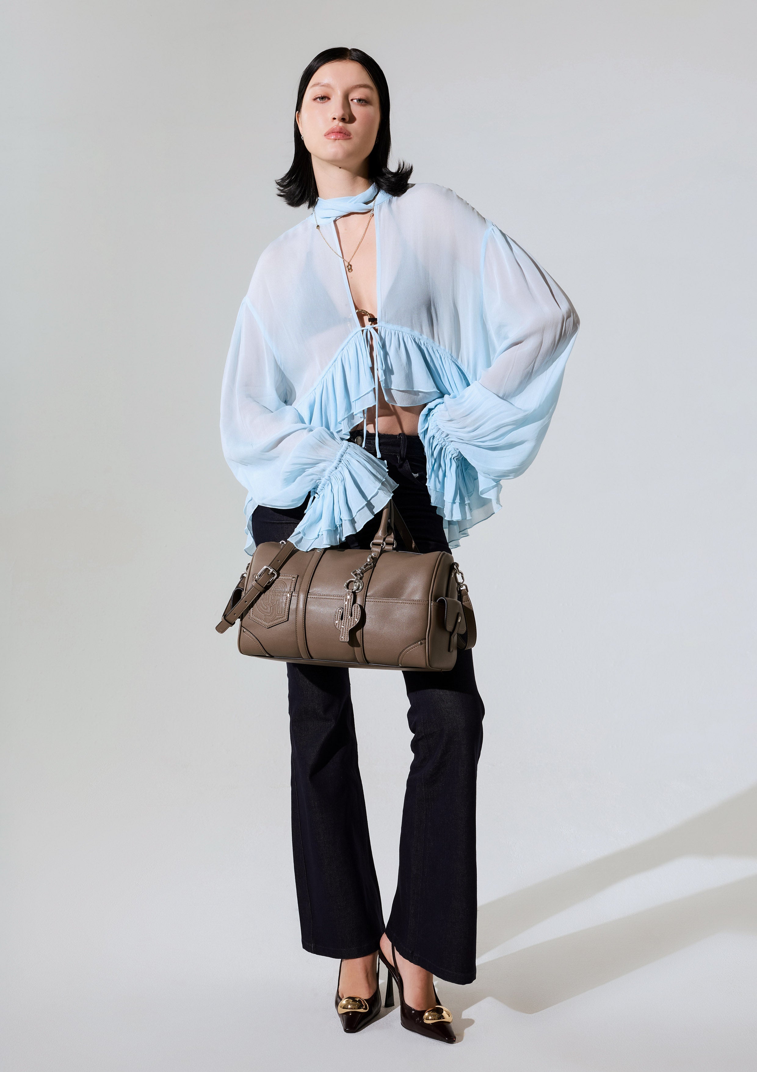 Woody Infinite Duffle M Handbag - Dark Grey