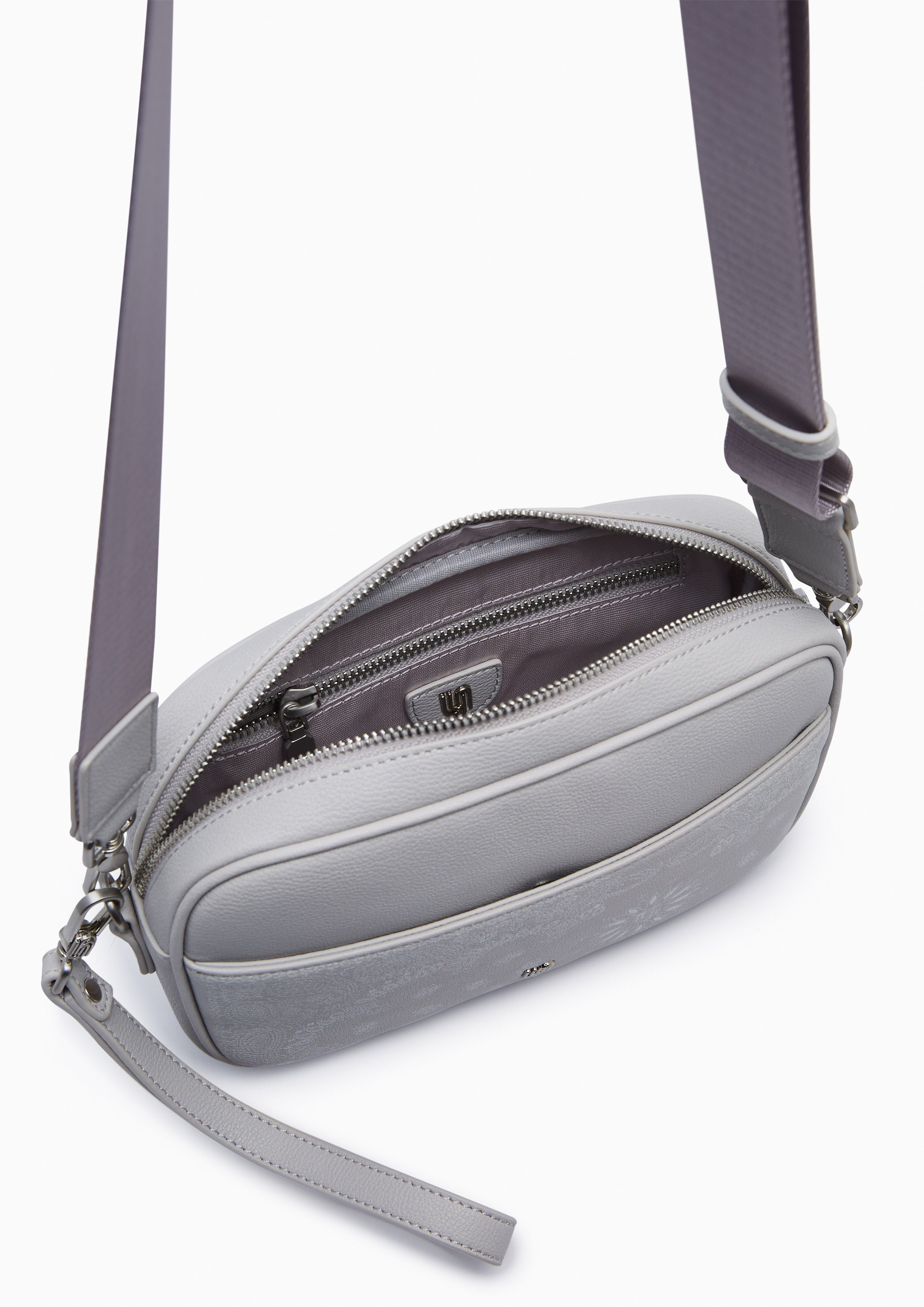 Woody Infinite Cross M Crossbody Bag - Light Grey