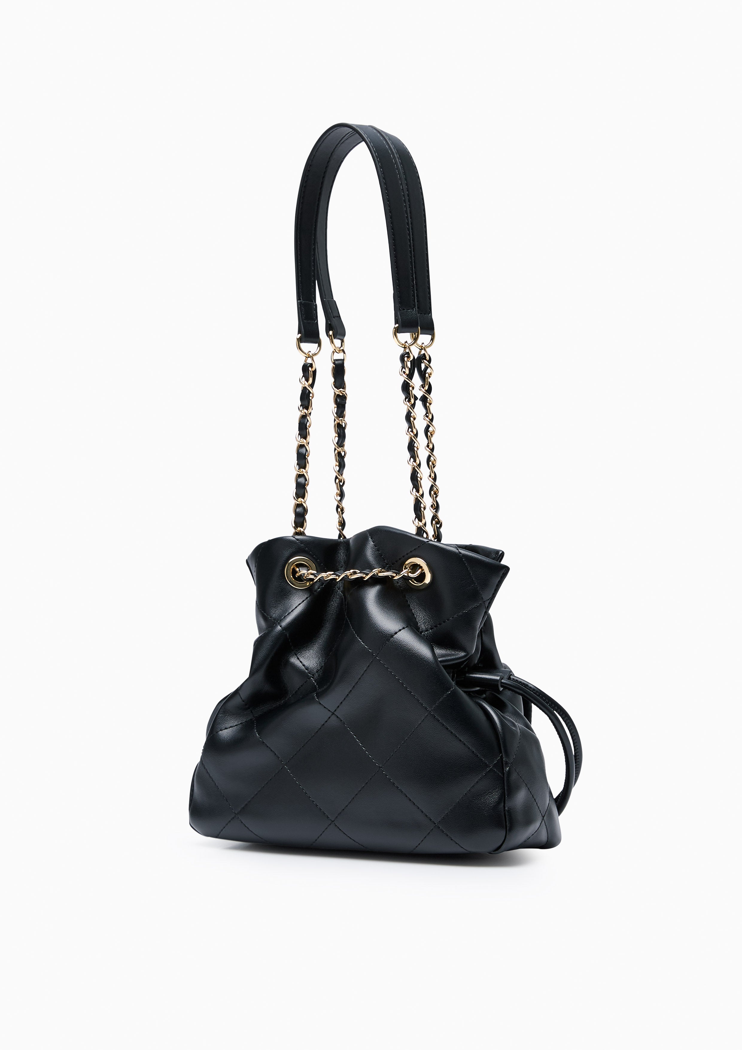 Destiny Ii Drawstring Bucket Bag - Black