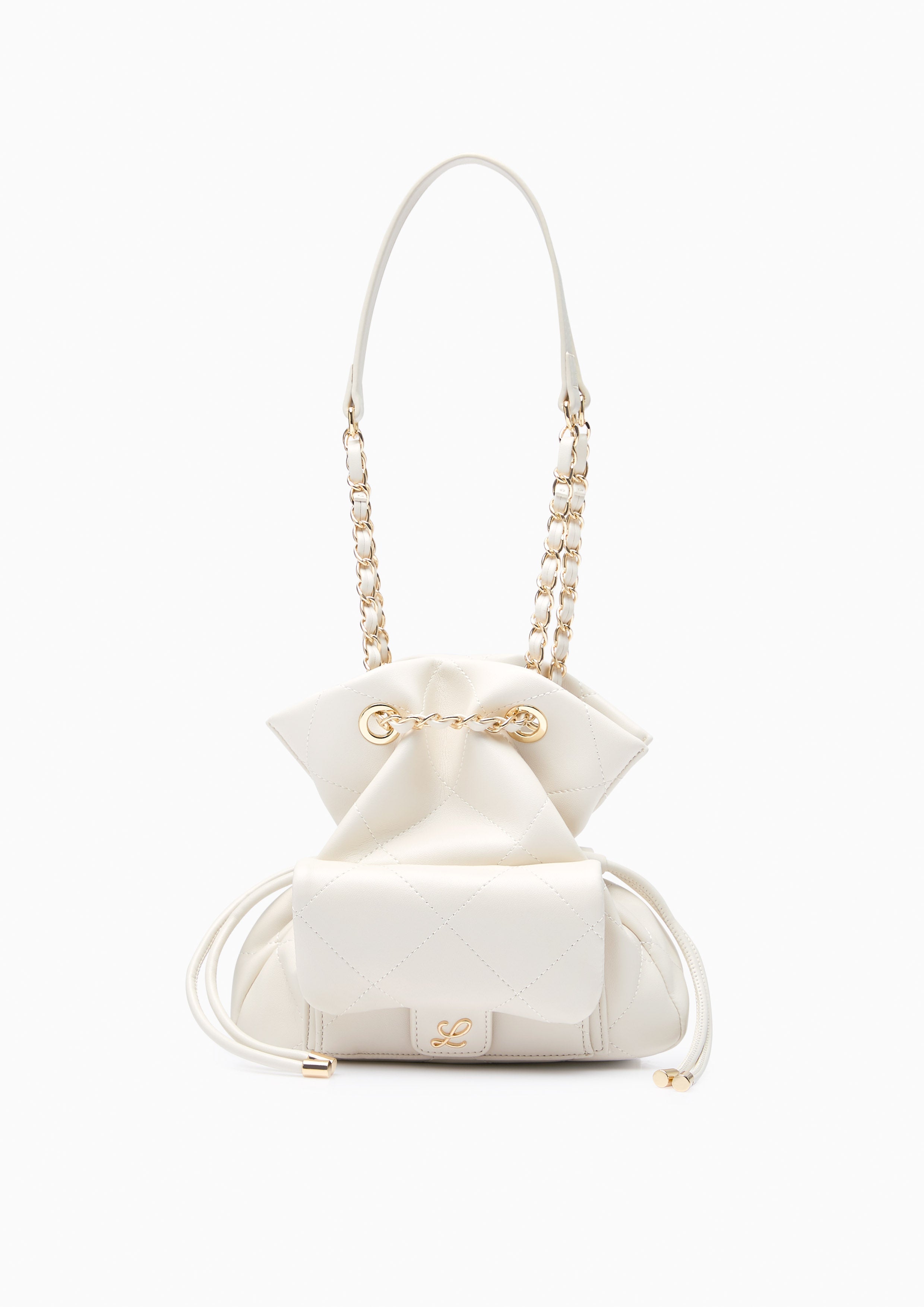 Destiny Ii Drawstring Bucket Bag - Ivory