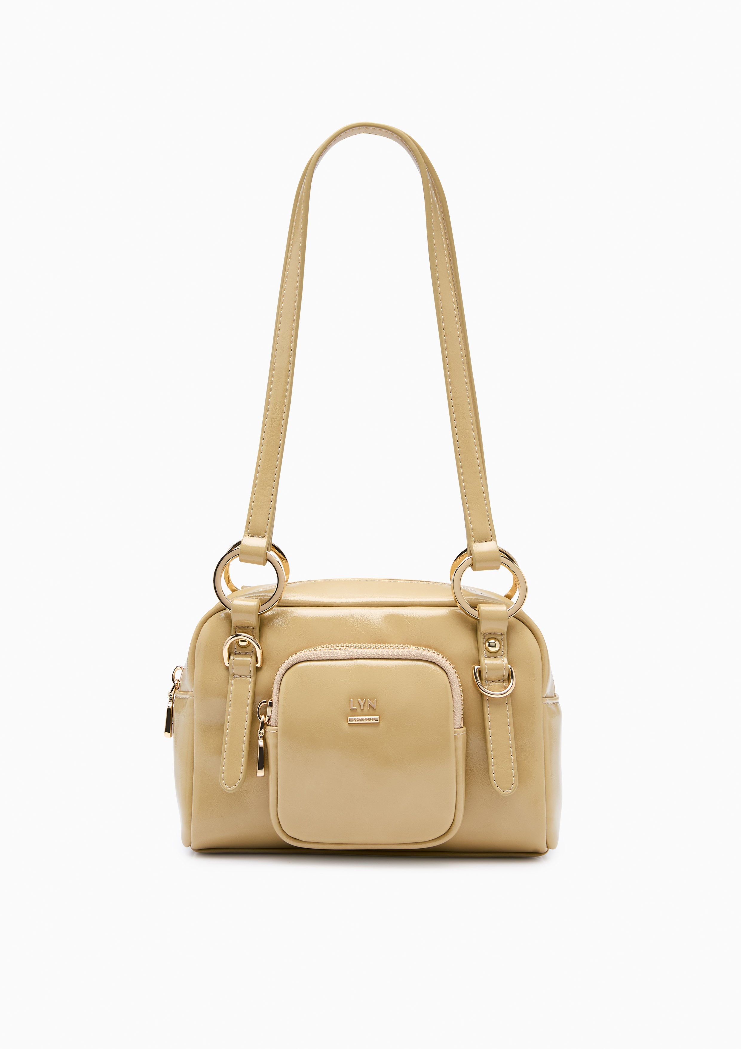 Baverly S Shoulder Bag - Beige