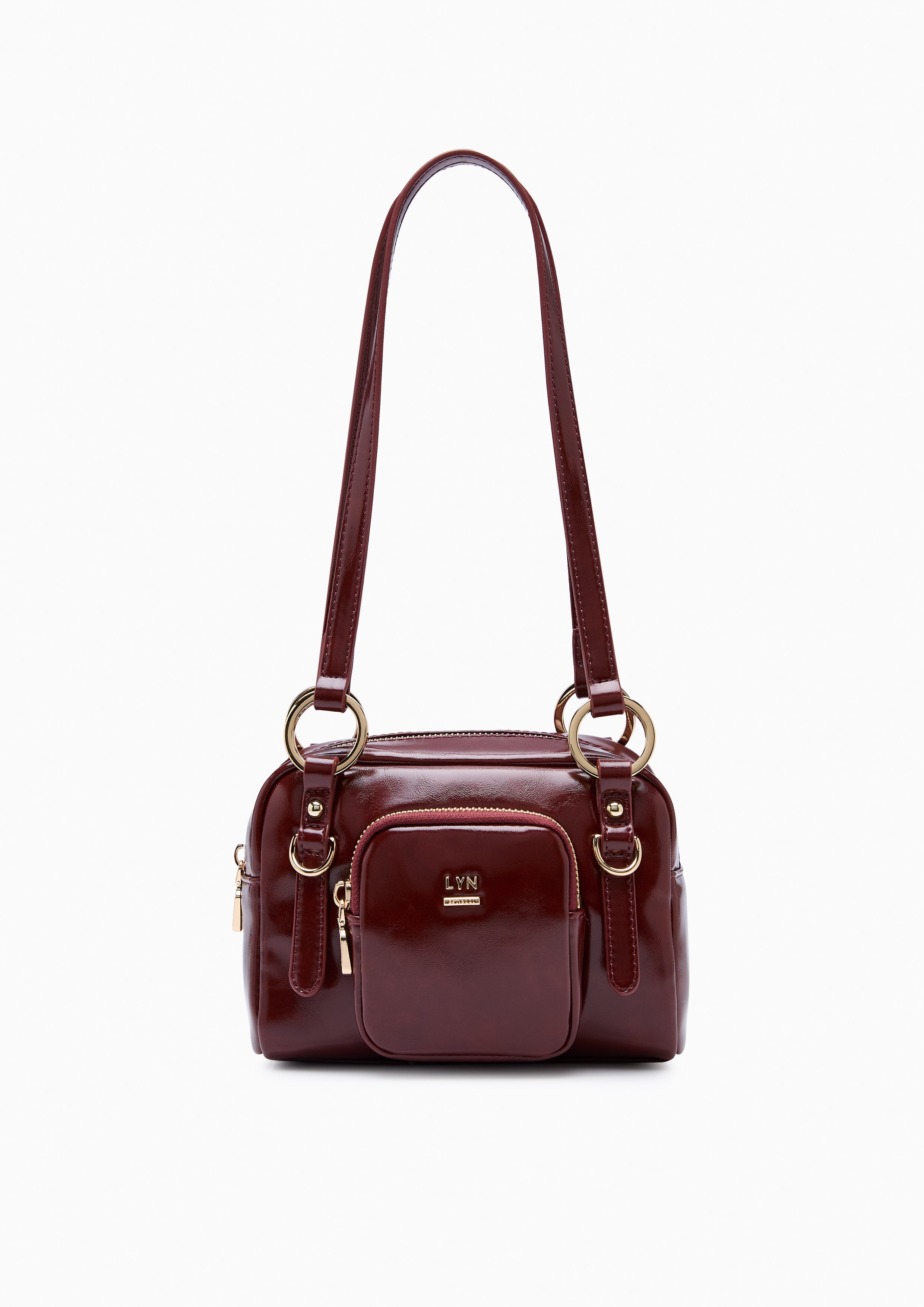 Baverly S Shoulder Bag - Dark Red