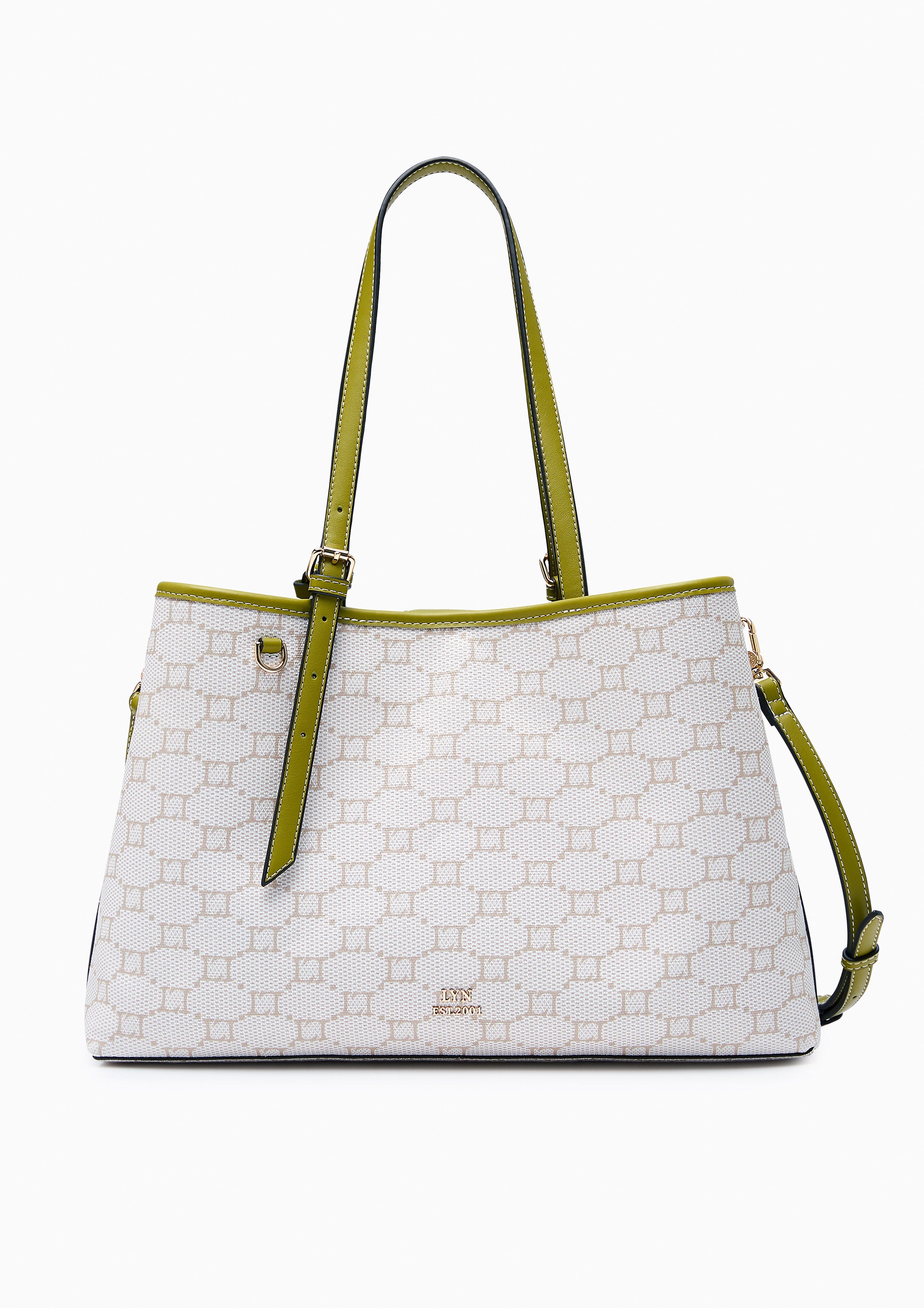 Serif  XL Tote Bag - Printed Green