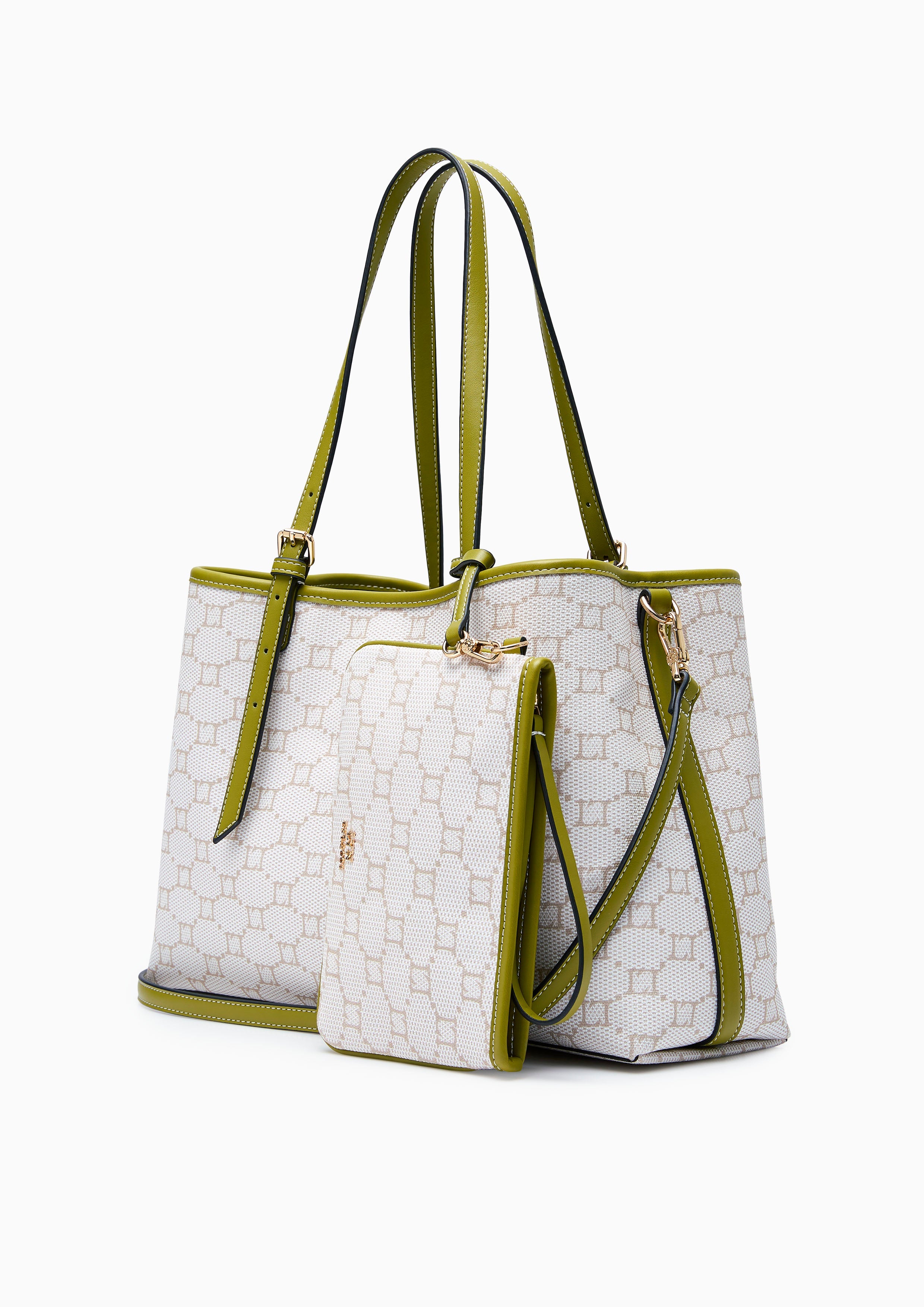 Serif  XL Tote Bag - Printed Green