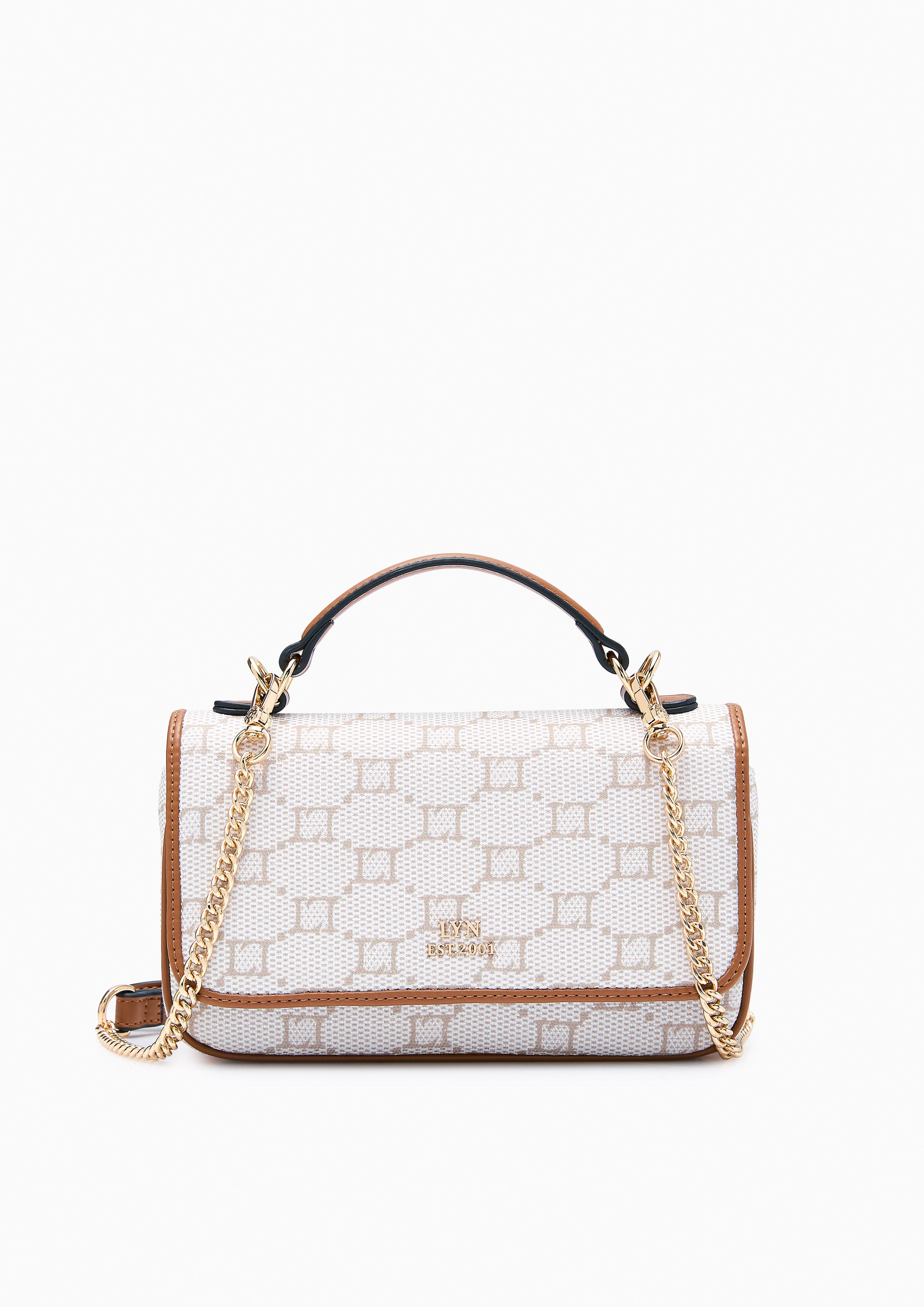 Serif  S Crossbody Bag - Printed Tan