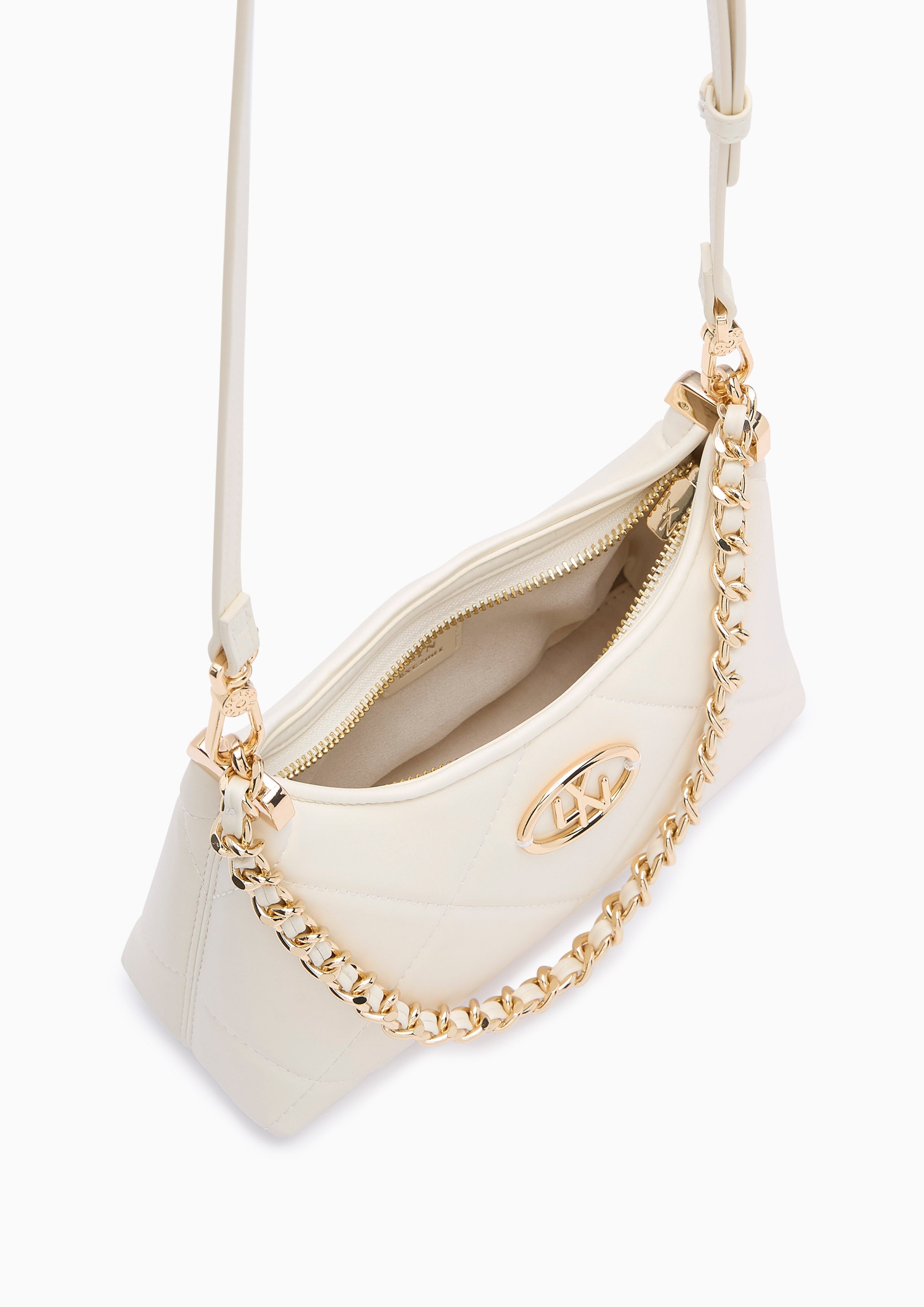 Rafina Handle Handbag - Ivory