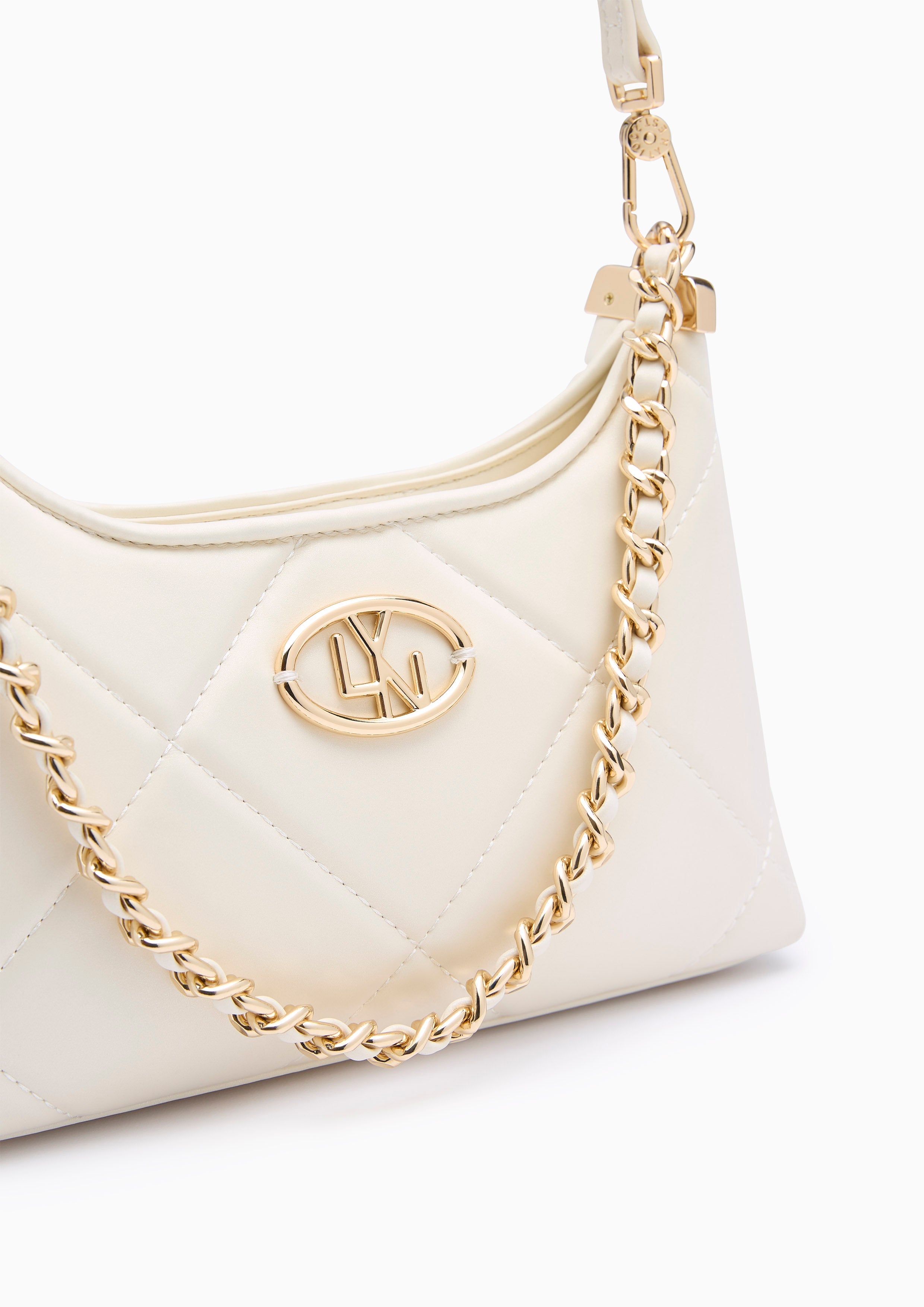 Rafina Handle Handbag - Ivory