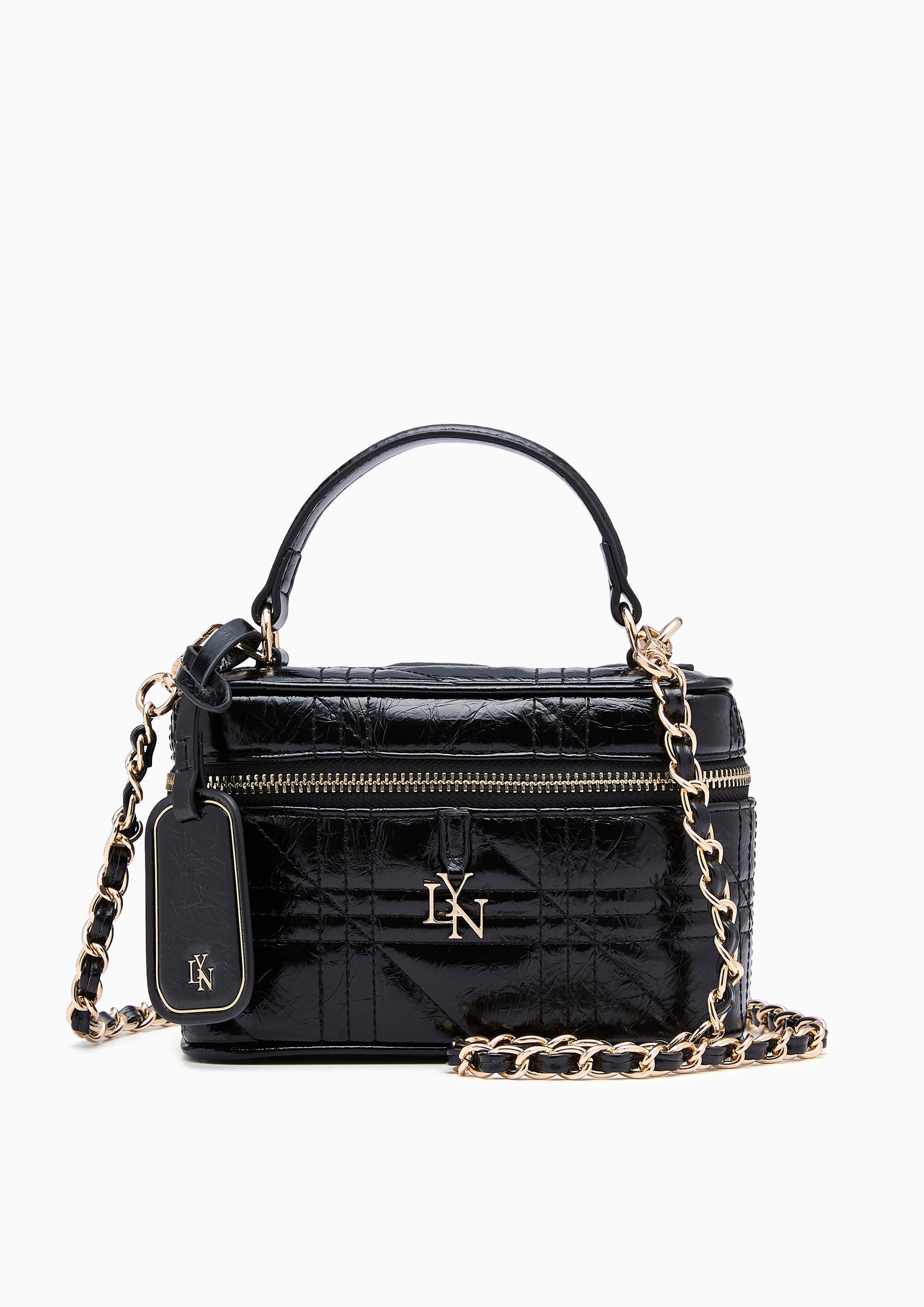Daniela Vanity Box Bag - Black