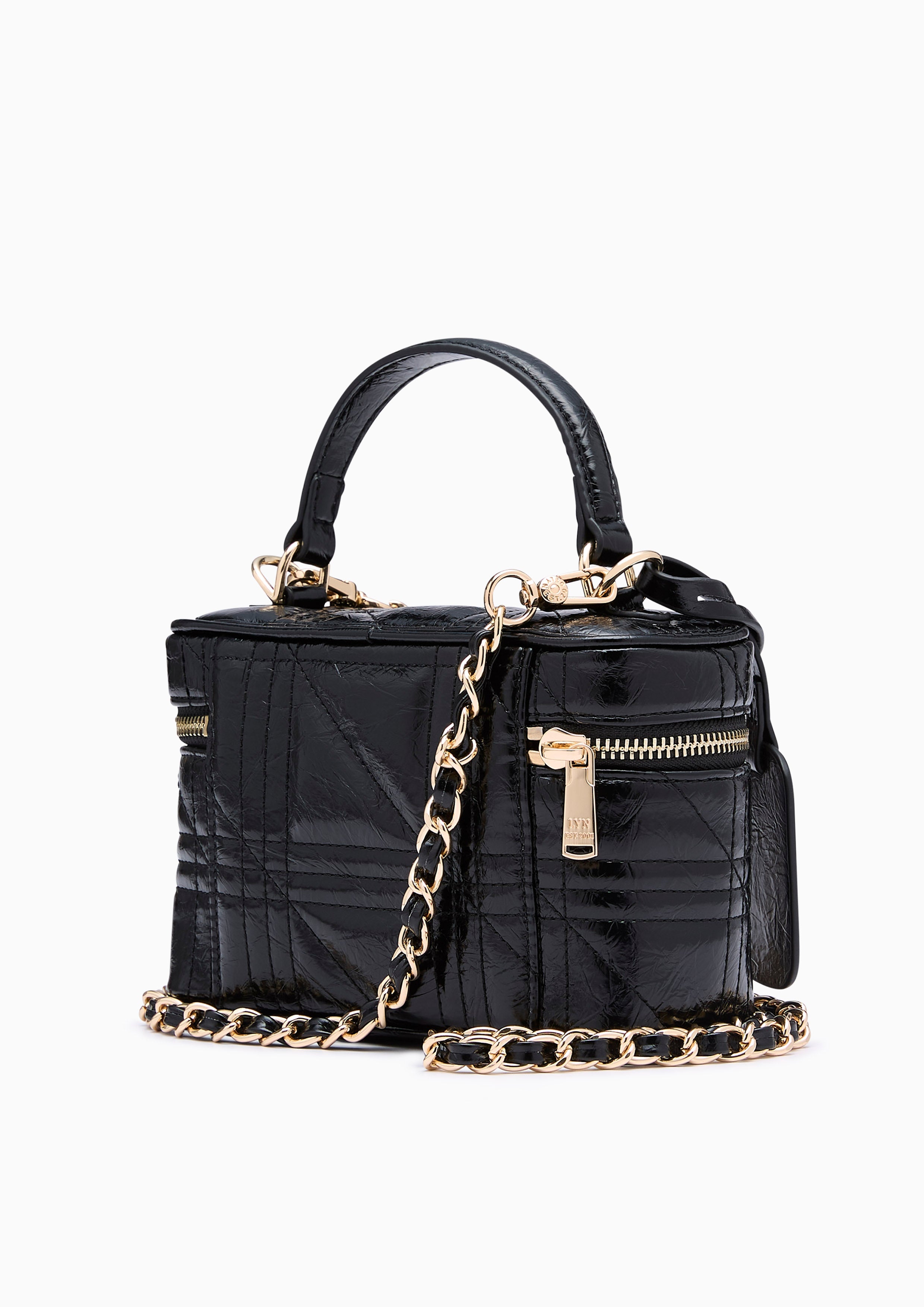 Daniela Vanity Box Bag - Black