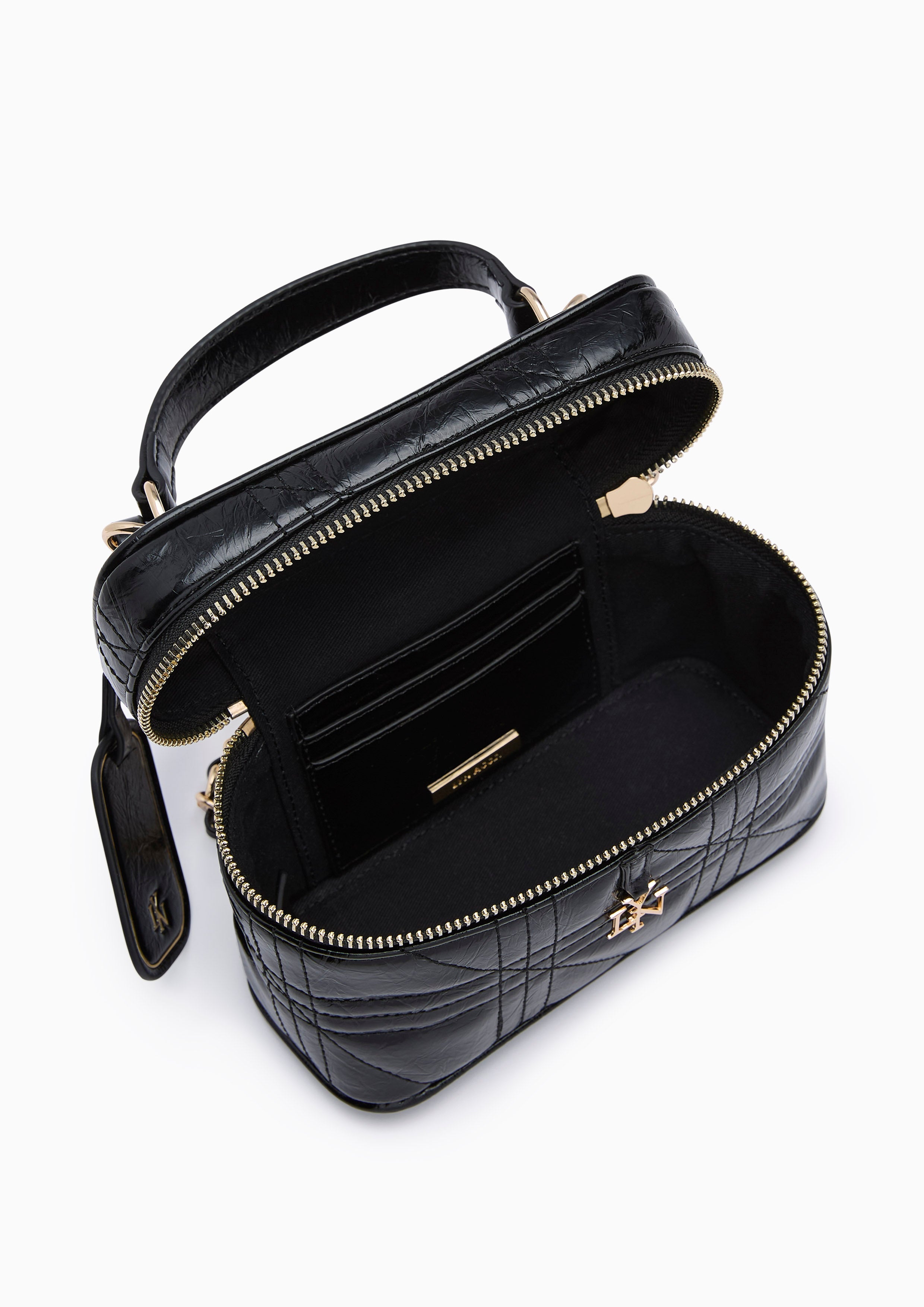 Daniela Vanity Box Bag - Black