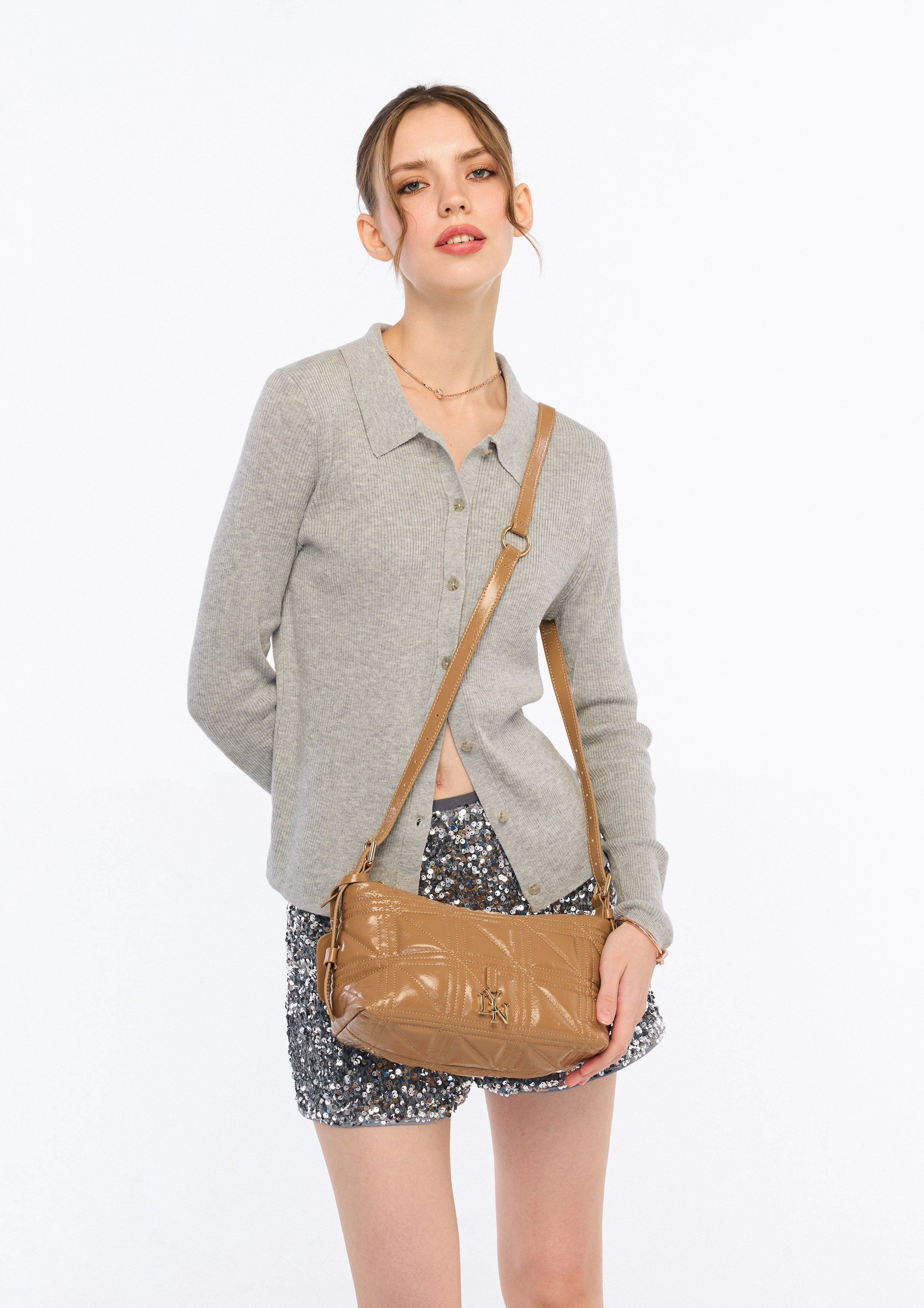 Daniela  M Shoulder Bag - Brown