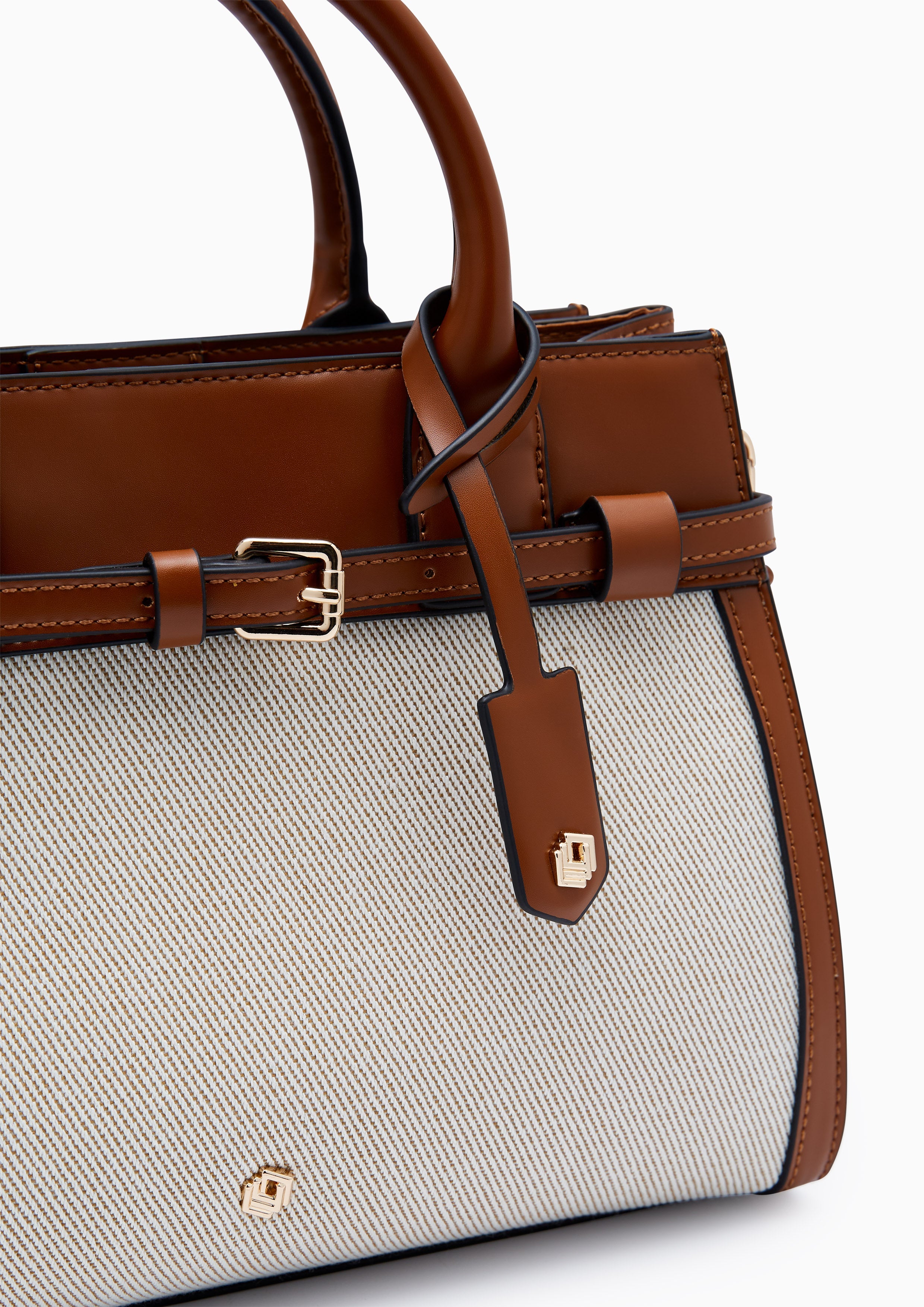 Gem Infinite Top Handle M Handbag - Tan