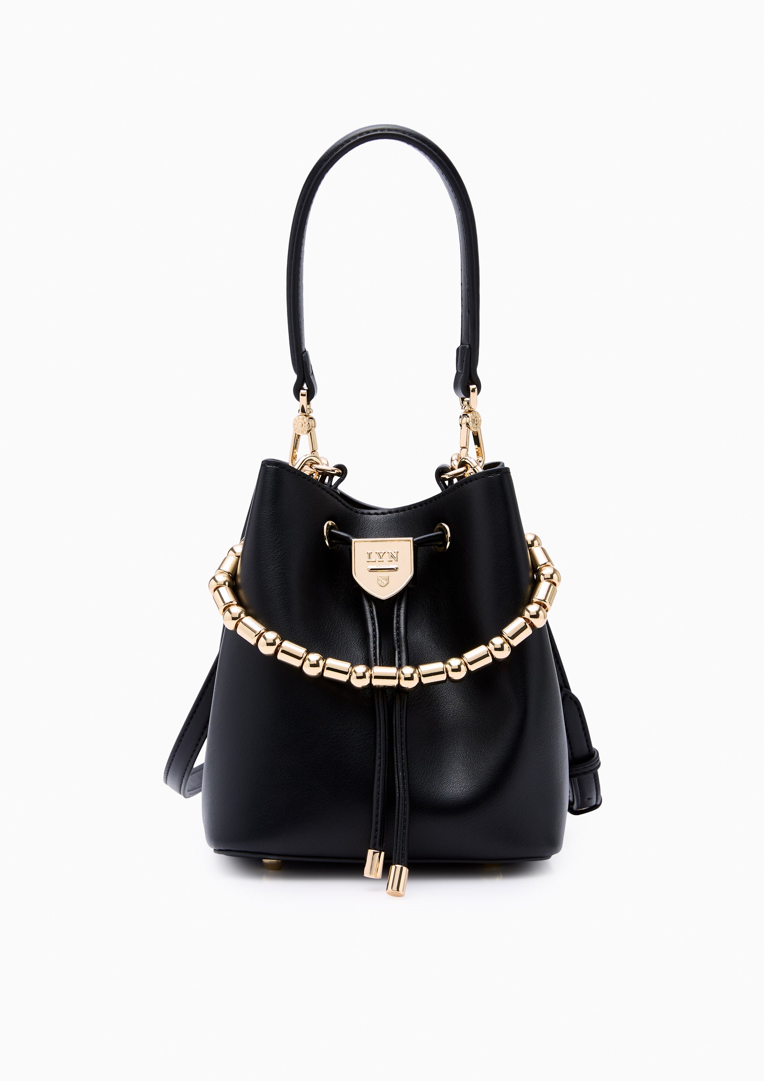 Re-Edit Gastby Carina S Bucket Bag - Black