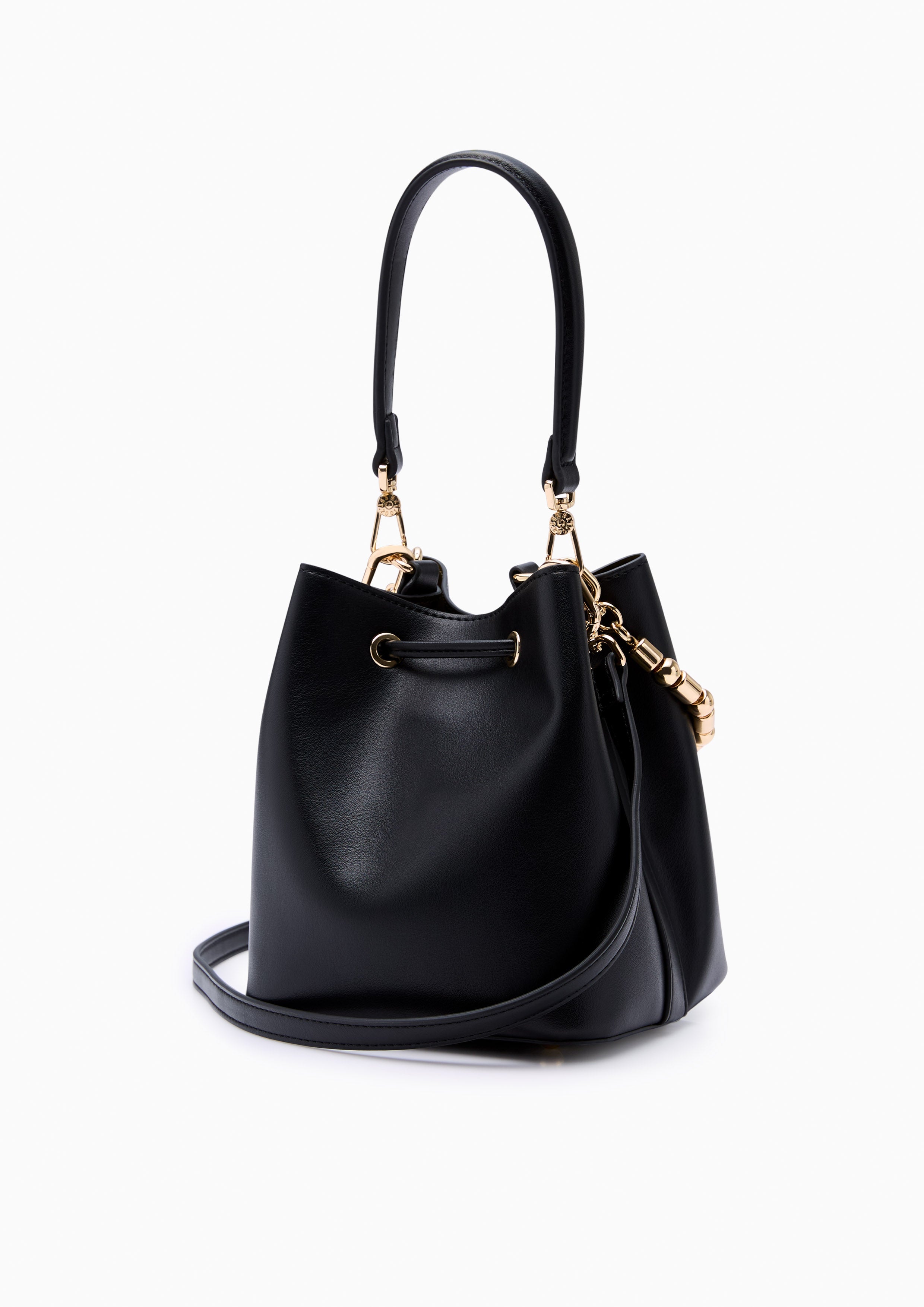Re-Edit Gastby Carina S Bucket Bag - Black