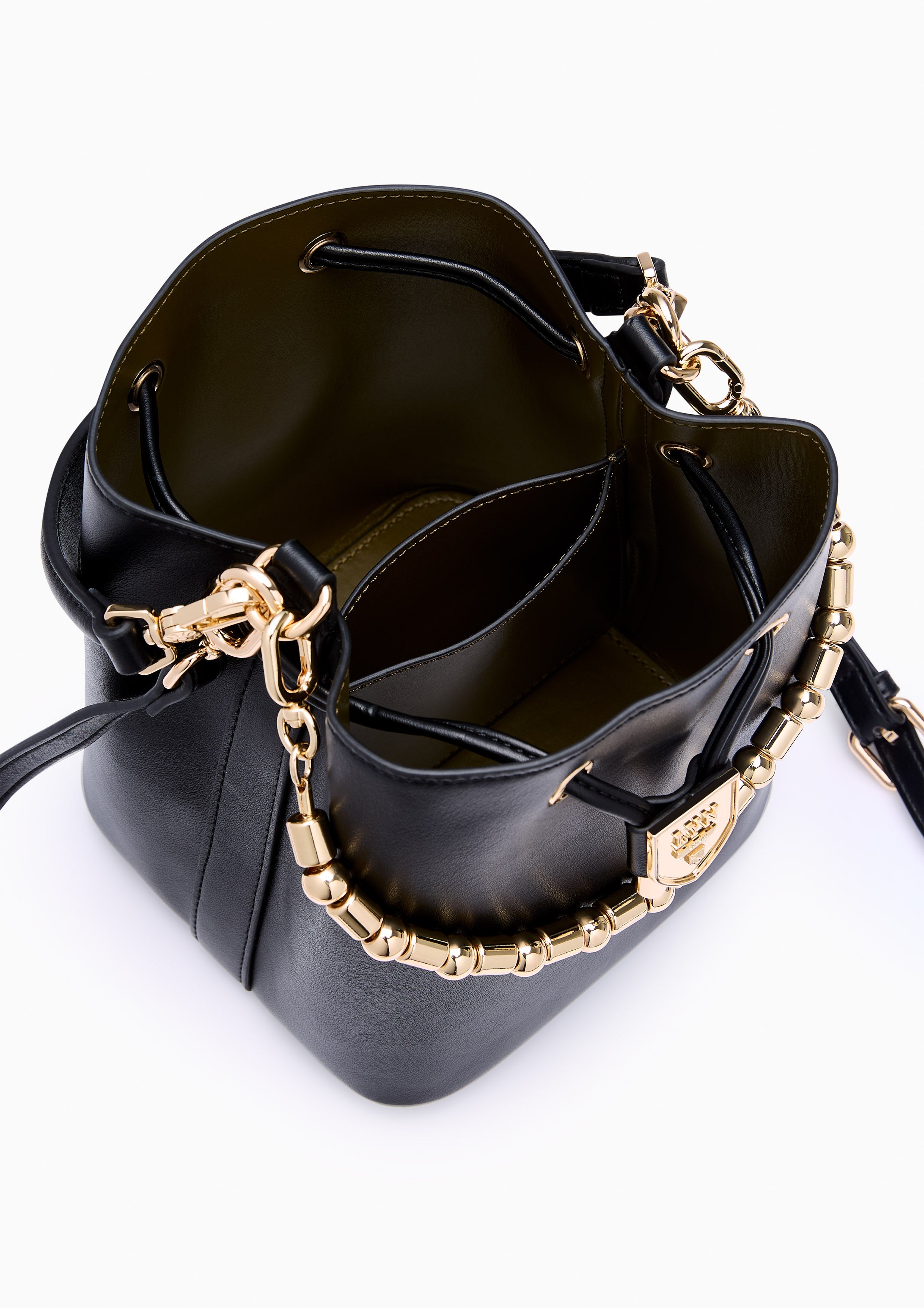 Re-Edit Gastby Carina S Bucket Bag - Black