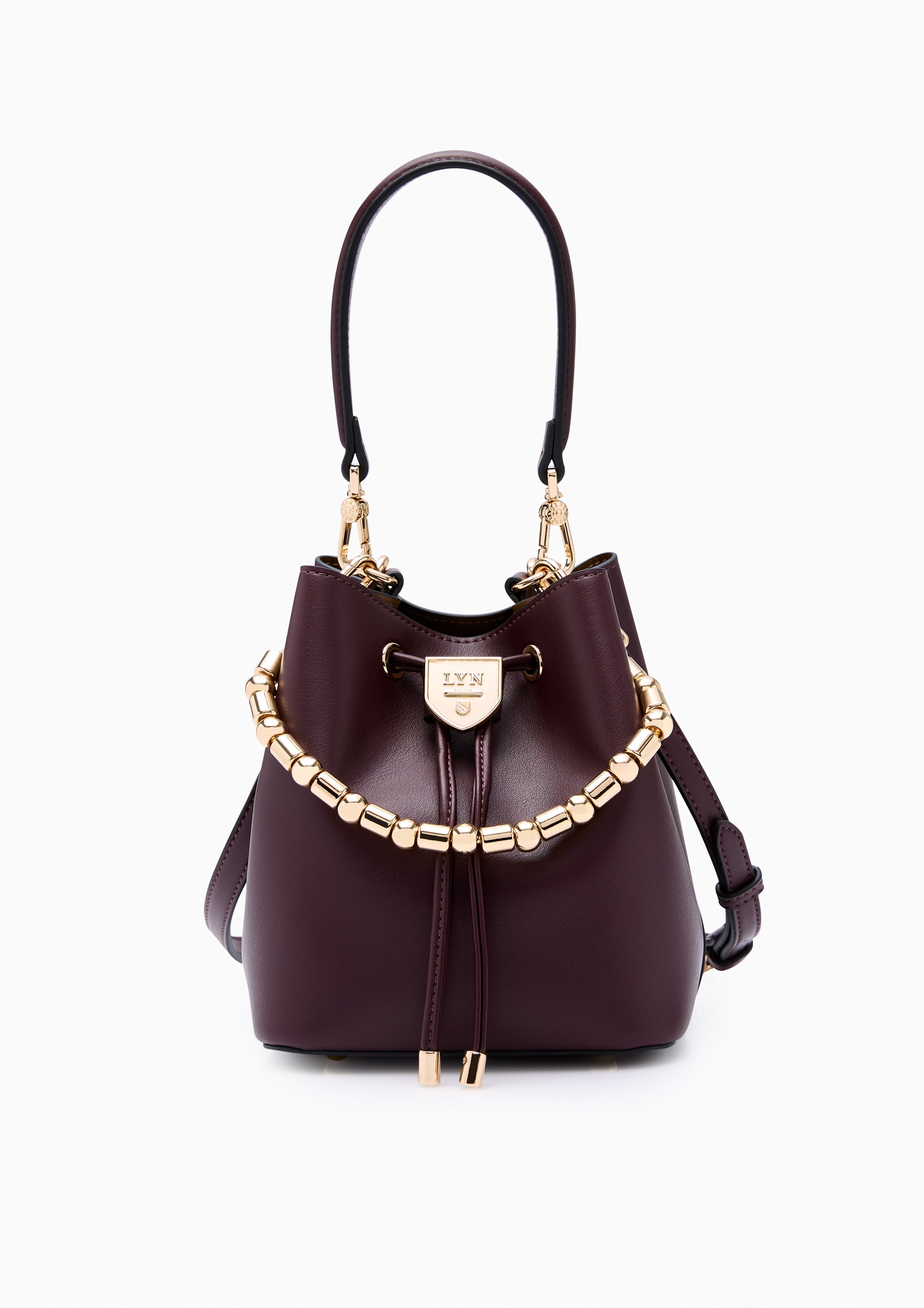 Re-Edit Gastby Carina S Bucket Bag - Dark Red