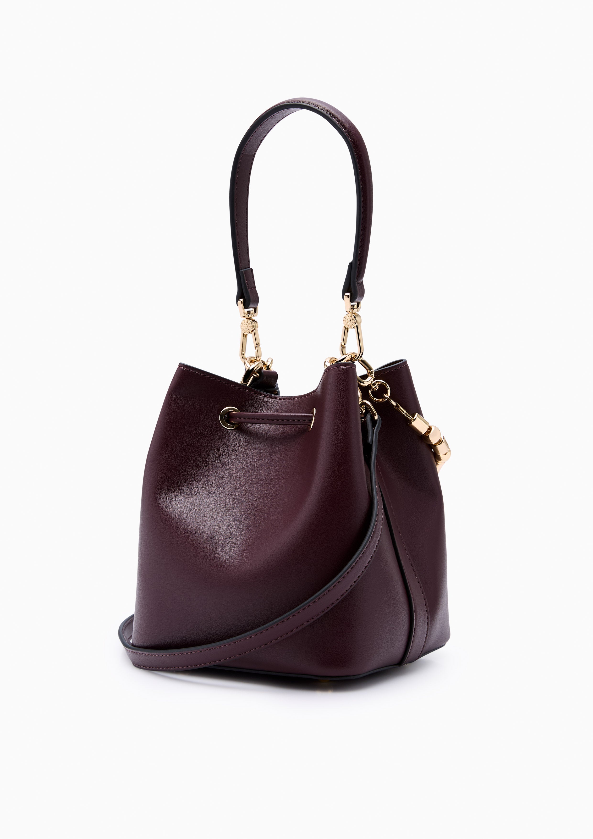 Re-Edit Gastby Carina S Bucket Bag - Dark Red