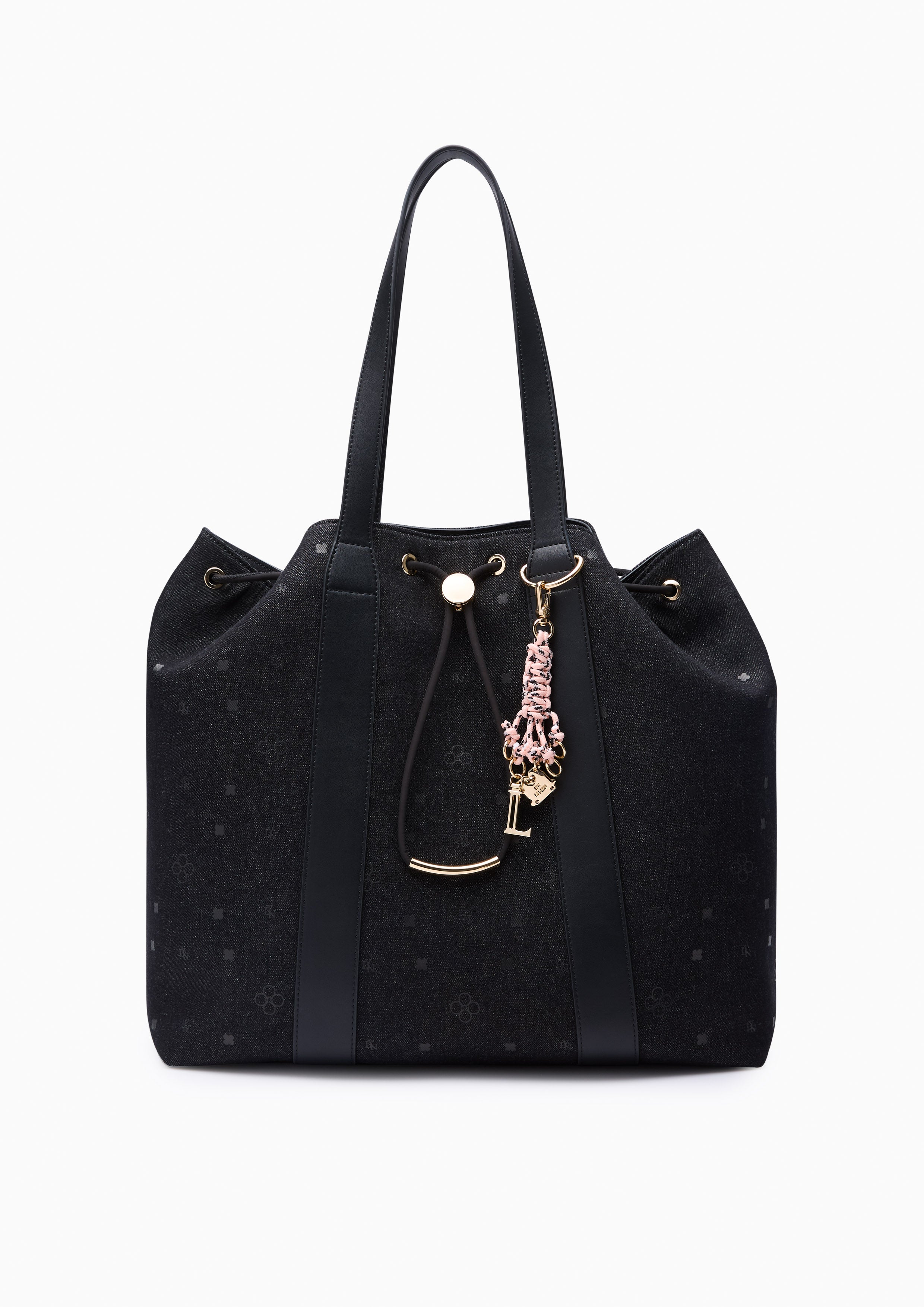 Jden Drawstring Bucket Bag- Black Variation 2